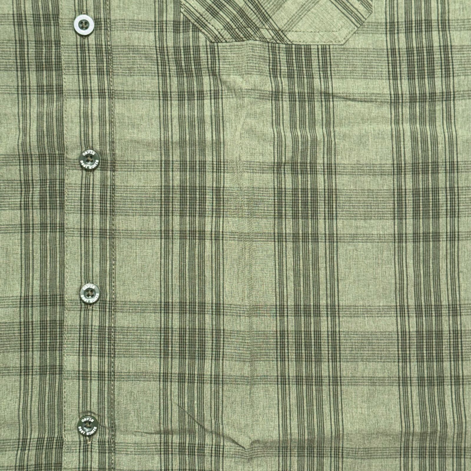 Orvis Orvis Green Plaid Short Sleeve Button Down | Sz L Size US L / EU 52-54 / 3 - 3 Thumbnail
