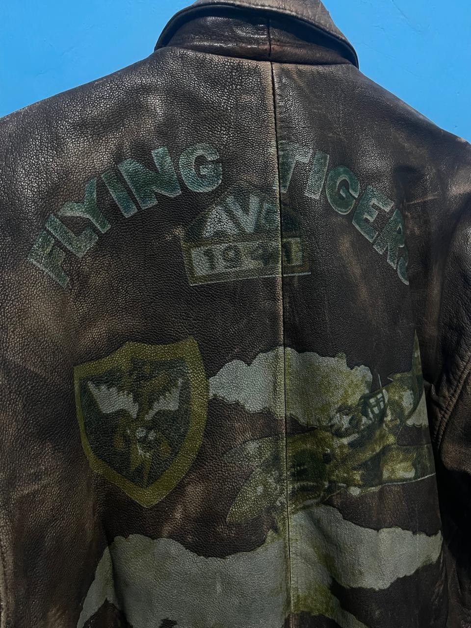 Avirex Avirex Type A2 Leather Flight Jacket Goatskin Flying Tiger Size US XS / EU 42 / 0 - 12 Thumbnail
