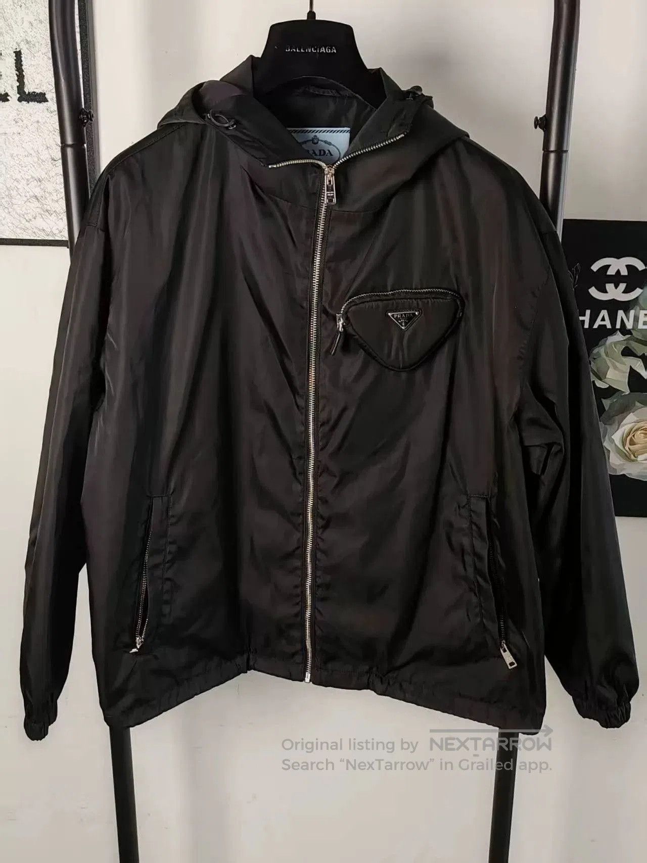 Prada Prada Nylon Jacket with Triangle Logo. Size US M / EU 48-50 / 2 - 1 Thumbnail