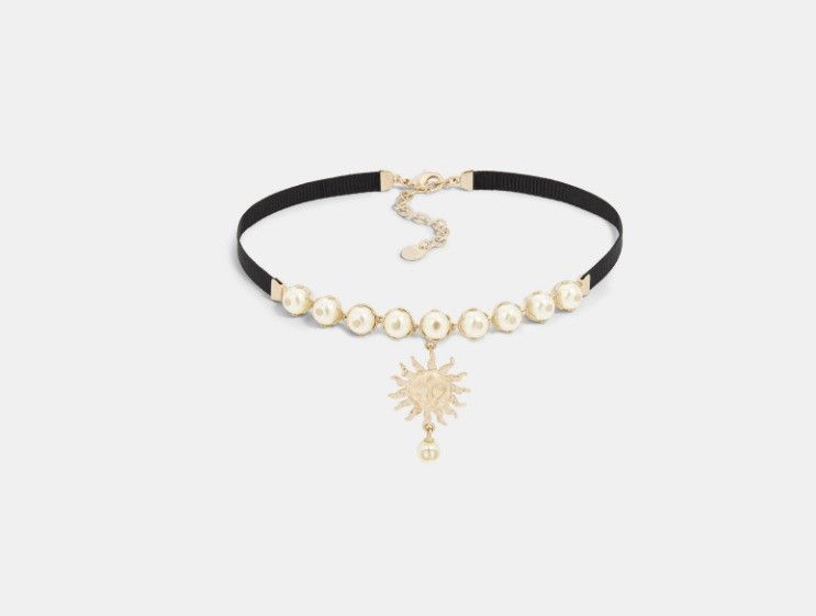 Dior o1w1db10325 Size: OS / N2757 Soleil Choker in Gold & Black Size ONE SIZE - 1 Thumbnail