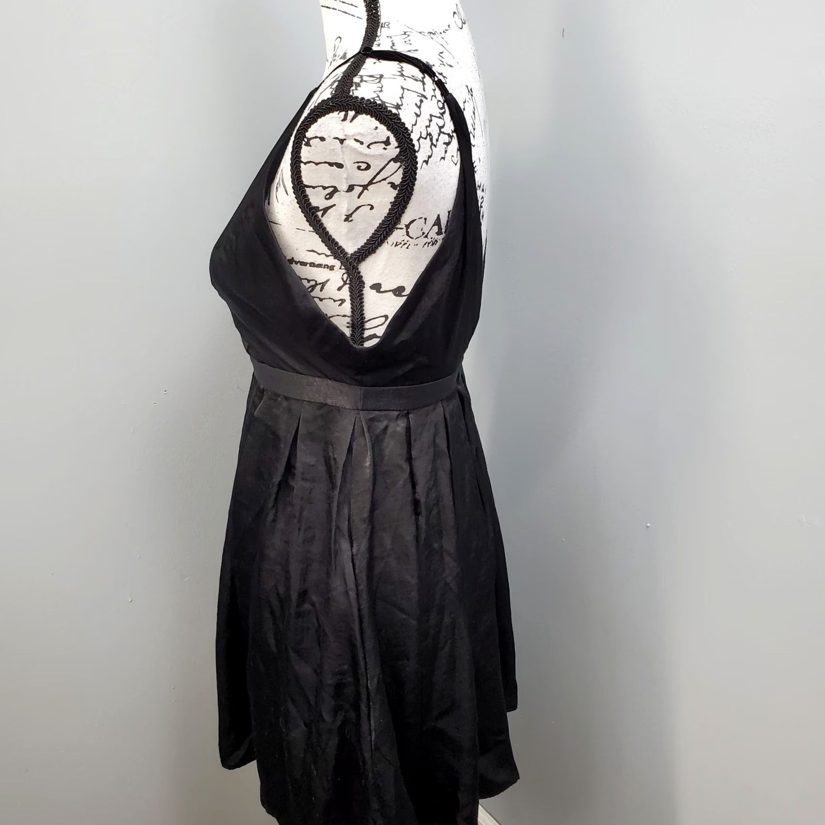 Free People Free People Women's Mini Dress 2 Black Lined Swing Hem Deep V Neck Backless Zipper XS-XL Not Applicable Size XS / US 0-2 / IT 36-38 - 5 Thumbnail