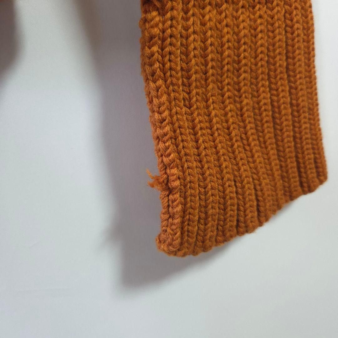 Yohji Yamamoto AW01 Orange Wool Driver Knit Size US L / EU 52-54 / 3 - 4 Thumbnail