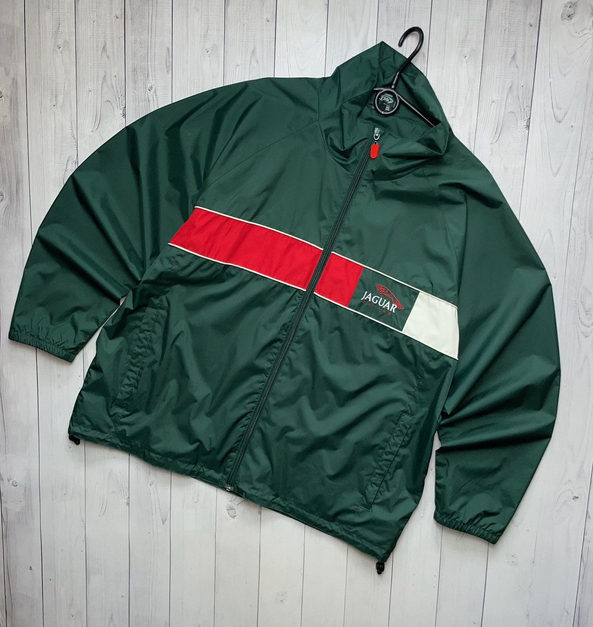 Vintage Vintage Jaguar racing jacket green logo size L Size US L / EU 52-54 / 3 - 1 Thumbnail