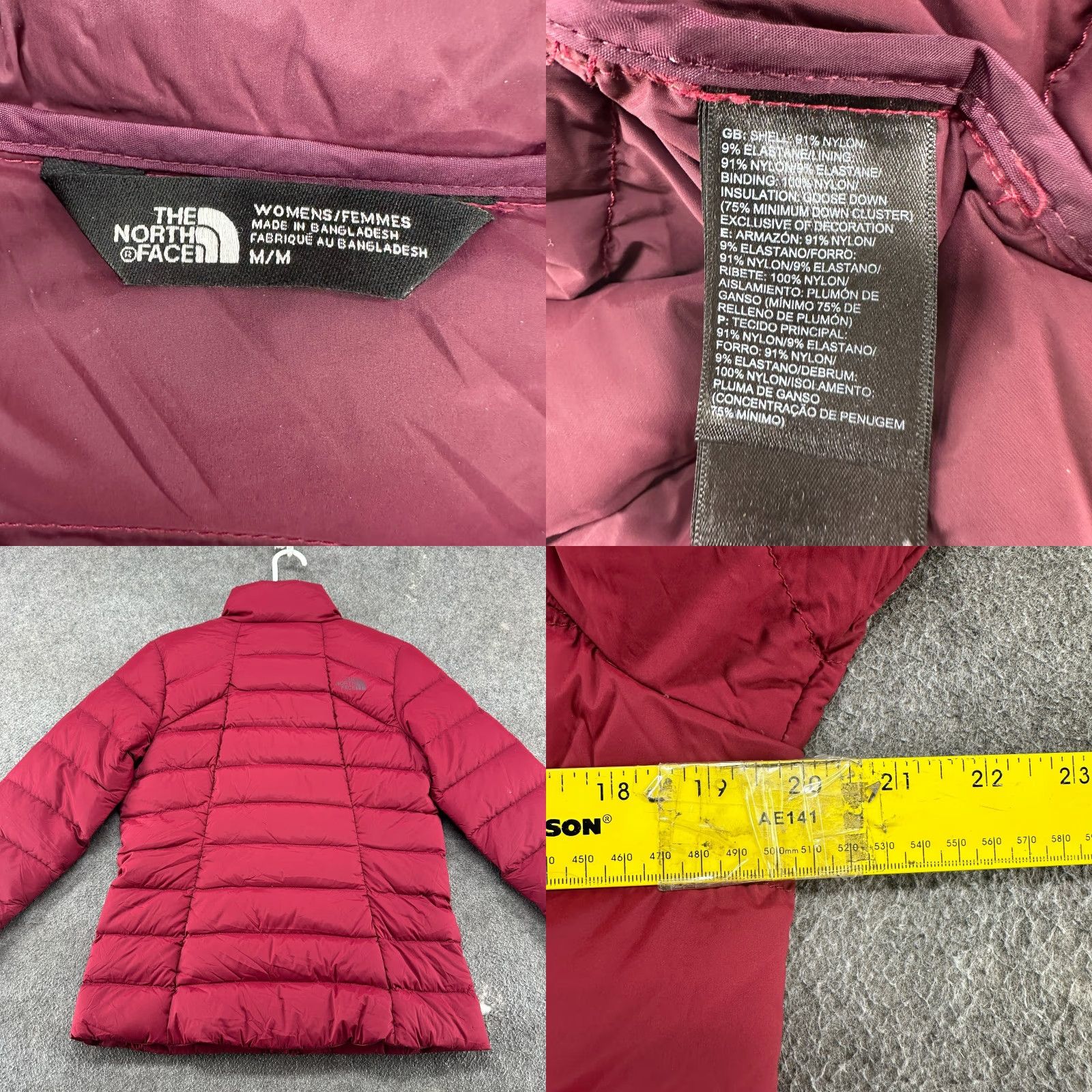 The North Face The North Face Jacket Womens Medium Red Puffer Goose Down Full Zip Insulated 700 Size M / US 6-8 / IT 42-44 - 9 Thumbnail