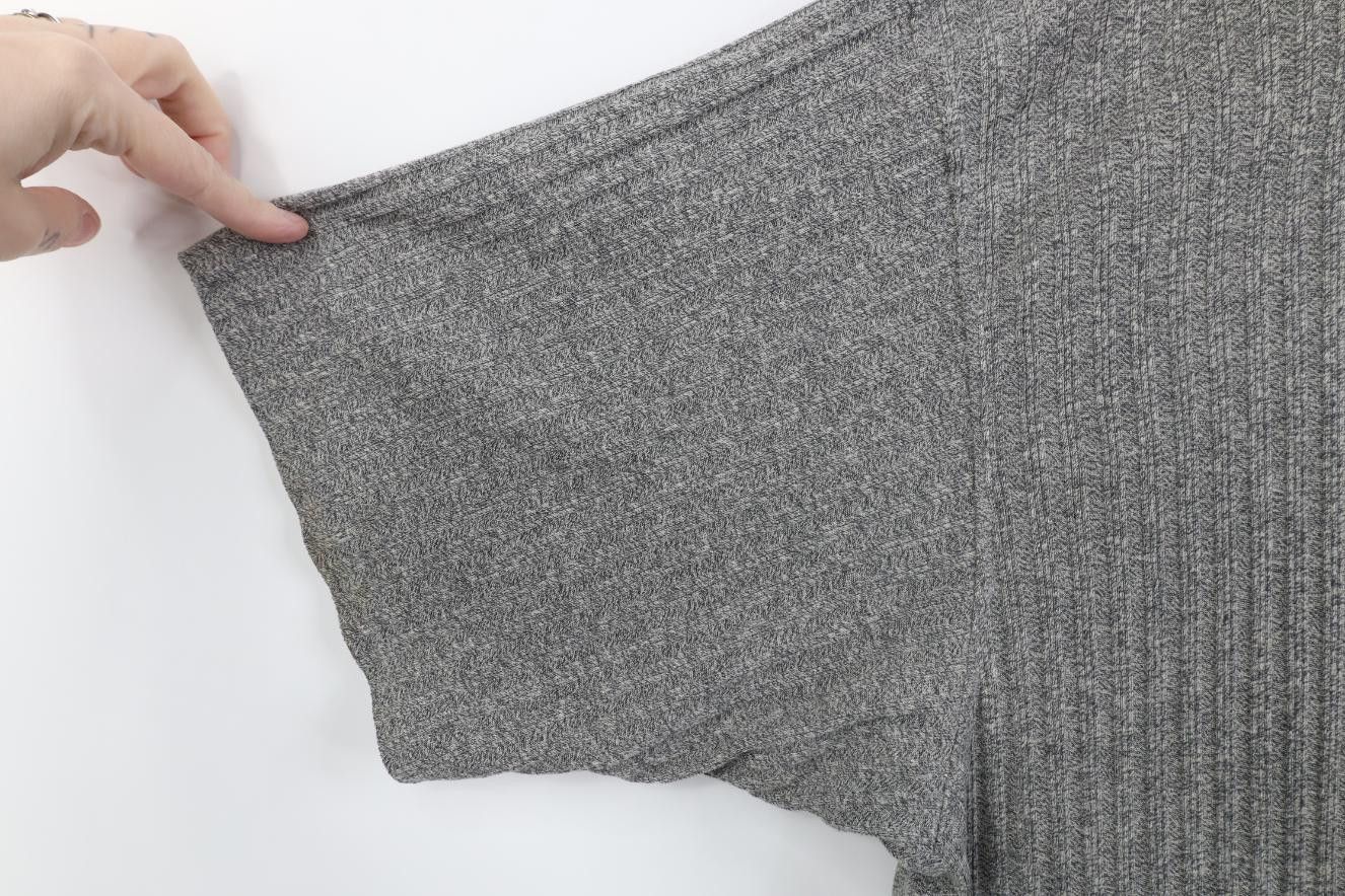 Vintage Vintage 90s Streetwear Ribbed Knit Henley T-Shirt Gray Size US XL / EU 56 / 4 - 8 Thumbnail
