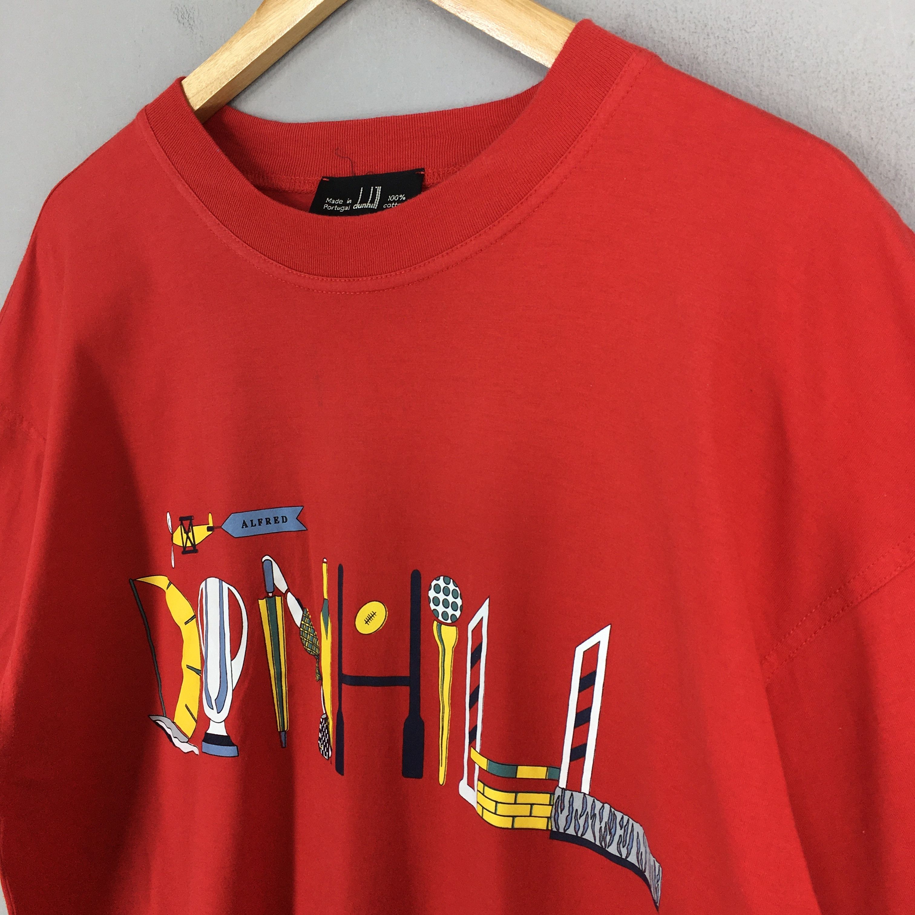 Alfred Dunhill Vintage Dunhill Red T shirt Medium Size US M / EU 48-50 / 2 - 3 Thumbnail