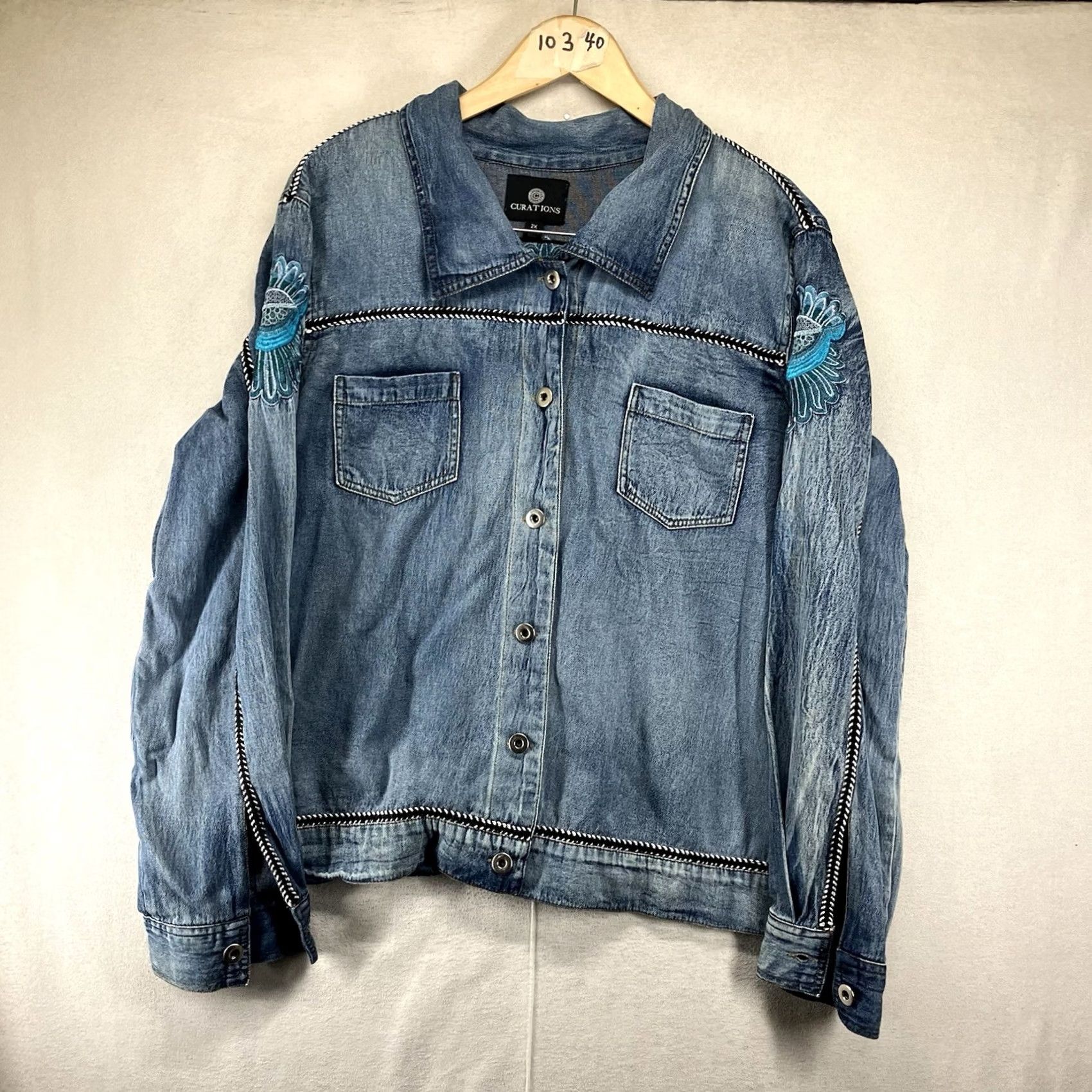 Denime VINTAGE No (adjust if vintage) - Sorry, cannot determine vintage status from provided data. Size XXL / US 16-18 / IT 52-54 - 2 Thumbnail