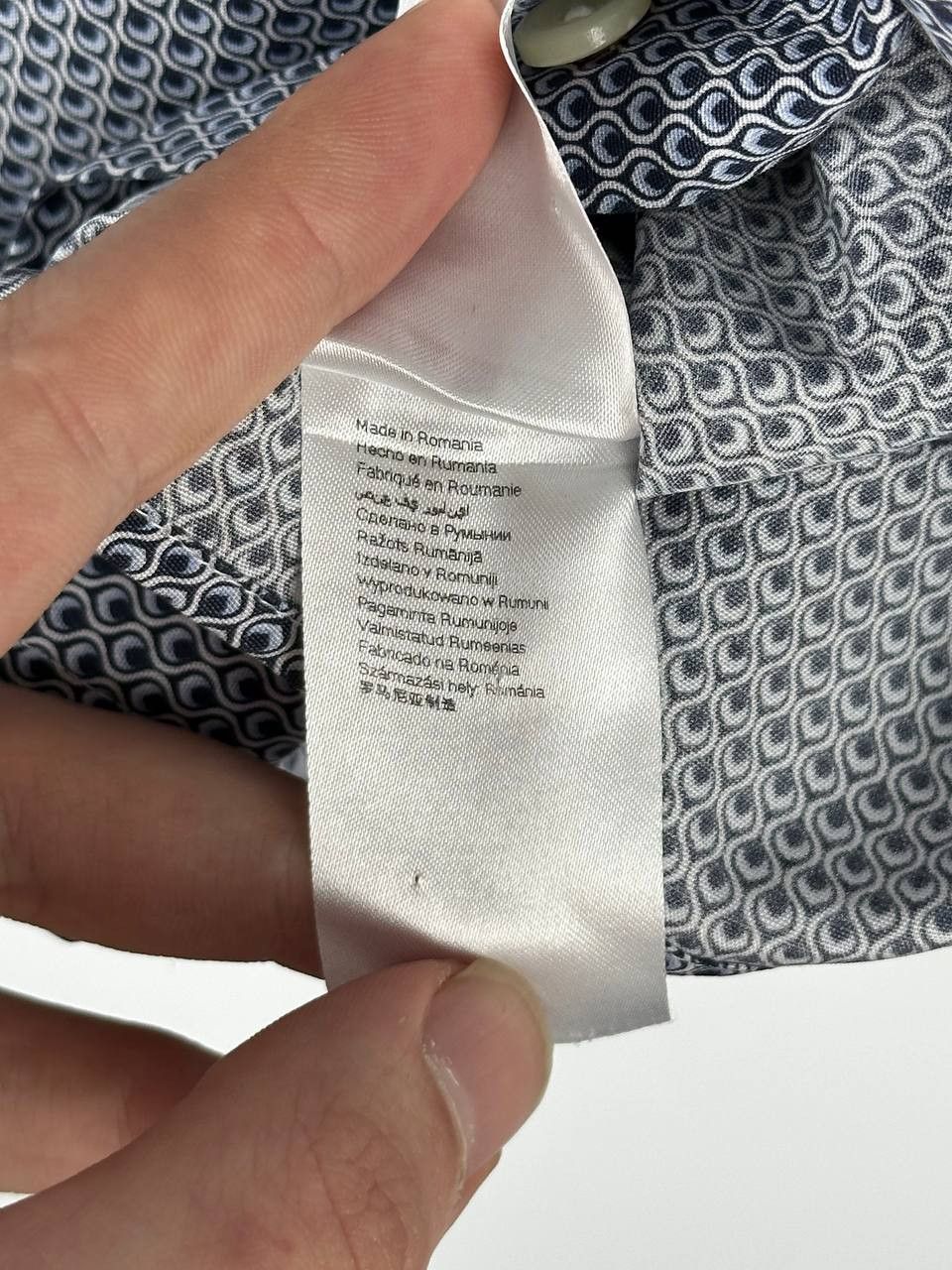 Eton Eton Shirt Contemporary Fit Blue Pattern Size 42 Size US L / EU 52-54 / 3 - 9 Thumbnail