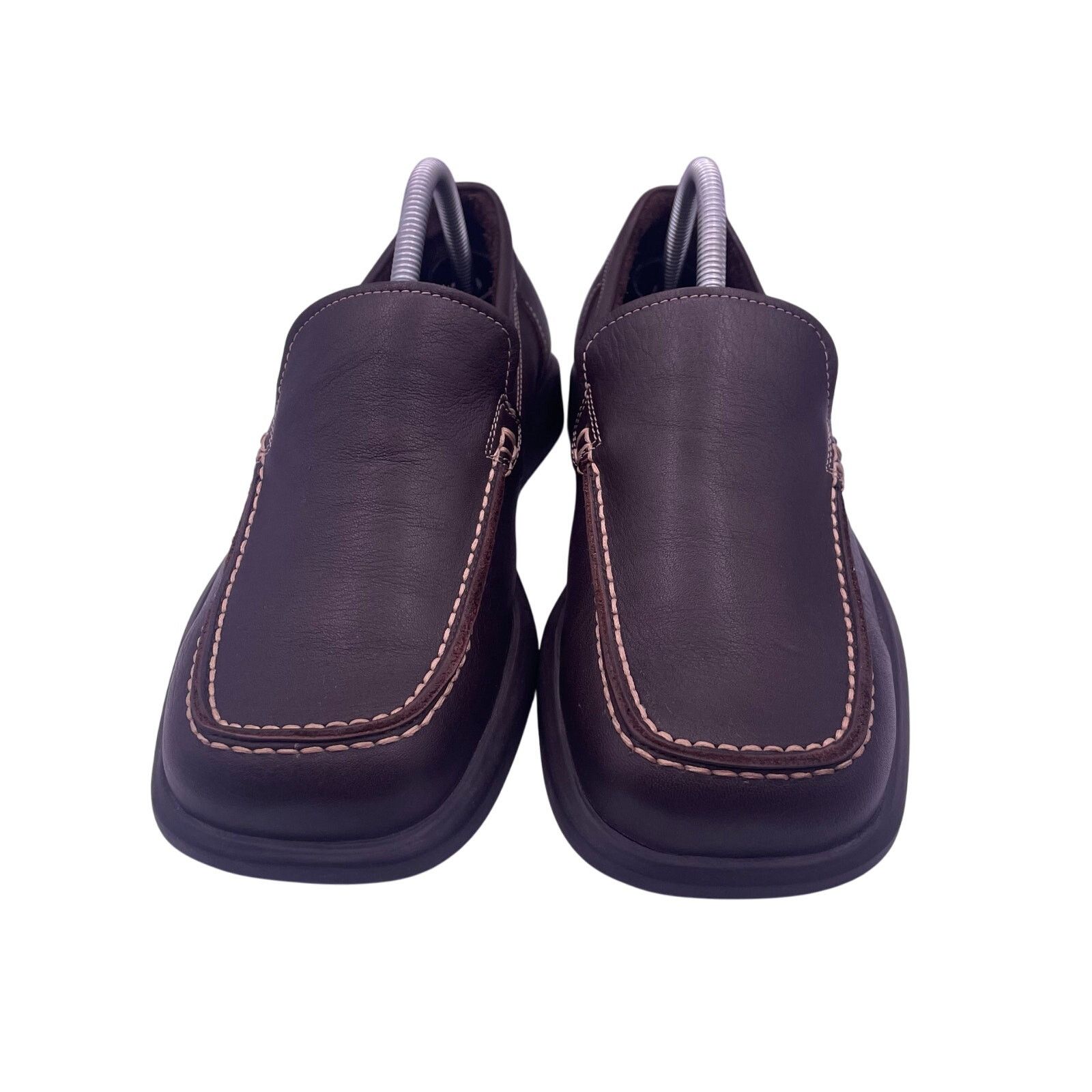 Ecco ECCO Brown Leather Loafers Slip On Comfort Dress Mens 7.5 Size US 7.5 / EU 40-41 - 3 Thumbnail