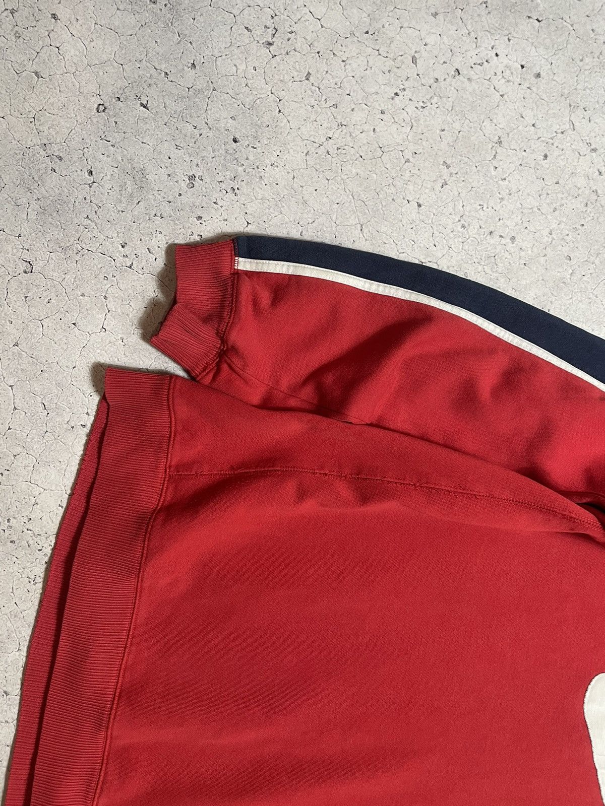 Nike Vintage Sweatshirt Nike Big Swoosh Logo Drill Y2K Size US XXL / EU 58 / 5 - 3 Thumbnail