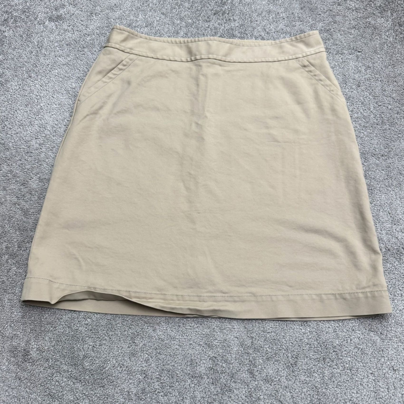 Banana Republic Banana Republic Skirt Womens 16 Tall Khaki Brown Knee Length Pencil Cotton Blend Business Casual Workwear Size 38" / US 16 / IT 52 - 2 Thumbnail