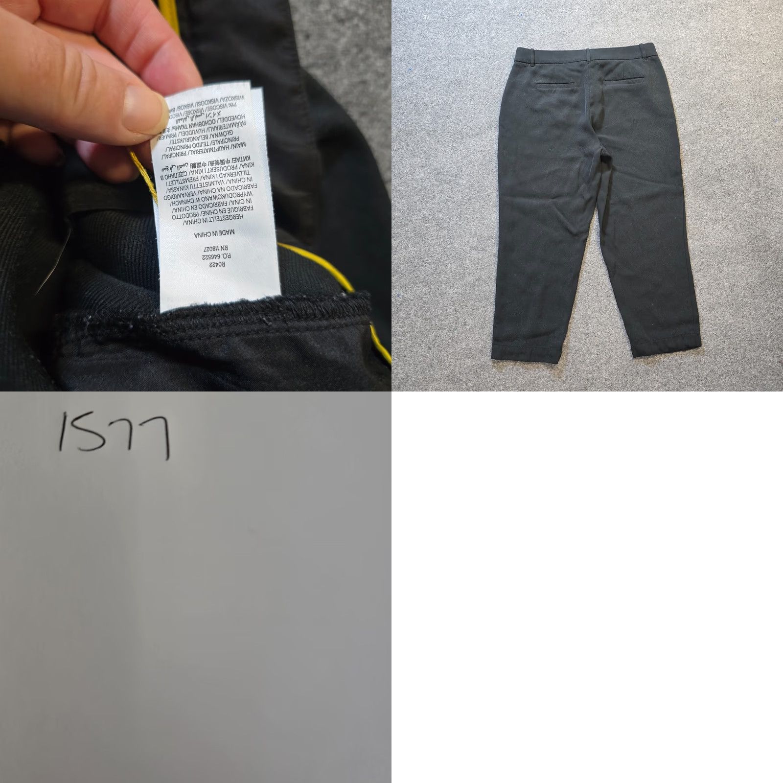 Boden Boden Pants Womens Size 12 Black Viscose Tapered Pockets Capsule Luxury Career Dress Pants Regular Women Mens? Size 34" / US 12 / IT 48 - 8 Thumbnail