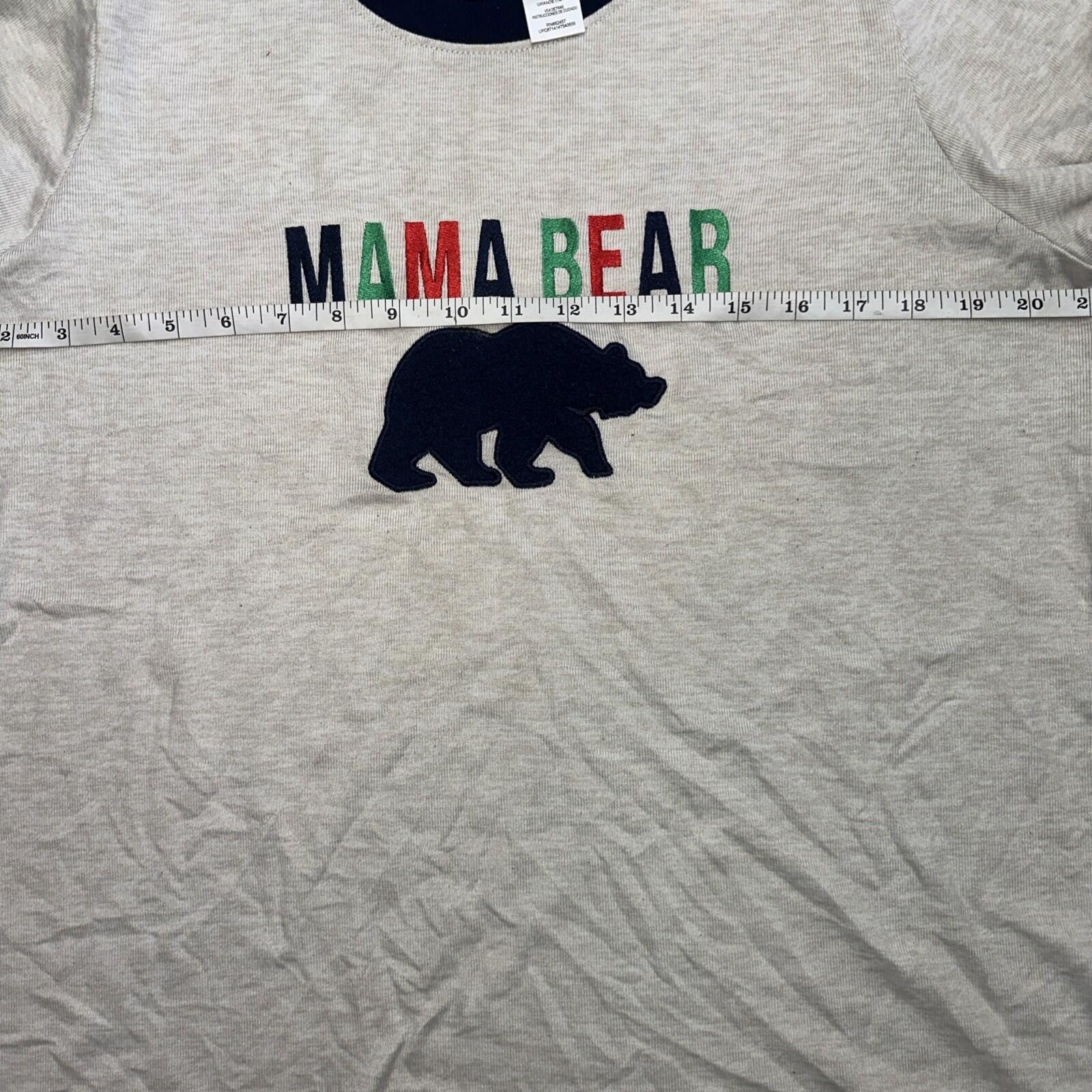 Other Womens Dearfoam Cozy Comfort Mama Bear Sleepwear Shirt 12/14 Size ONE SIZE - 4 Thumbnail