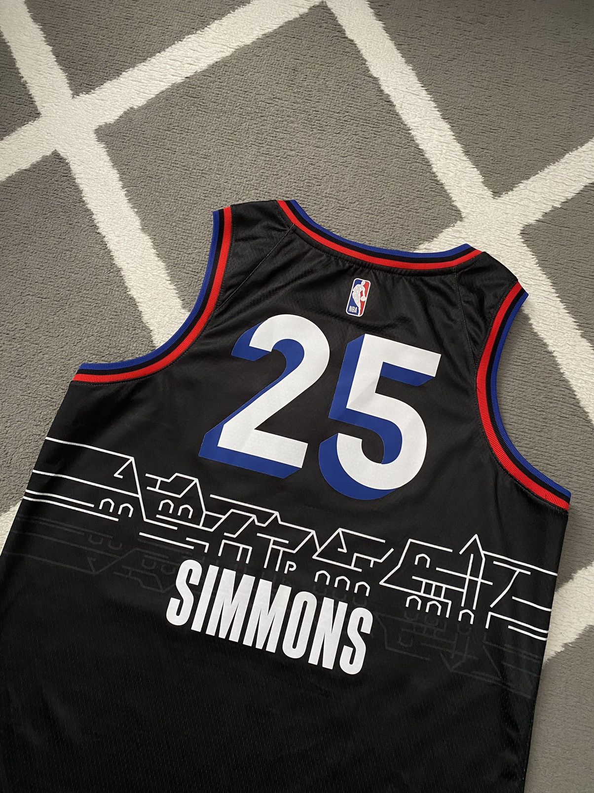NBA × Nike Nike NBA Philadelphia 76ers Ben Simmons Jersey City Edition Size US L / EU 52-54 / 3 - 10 Thumbnail