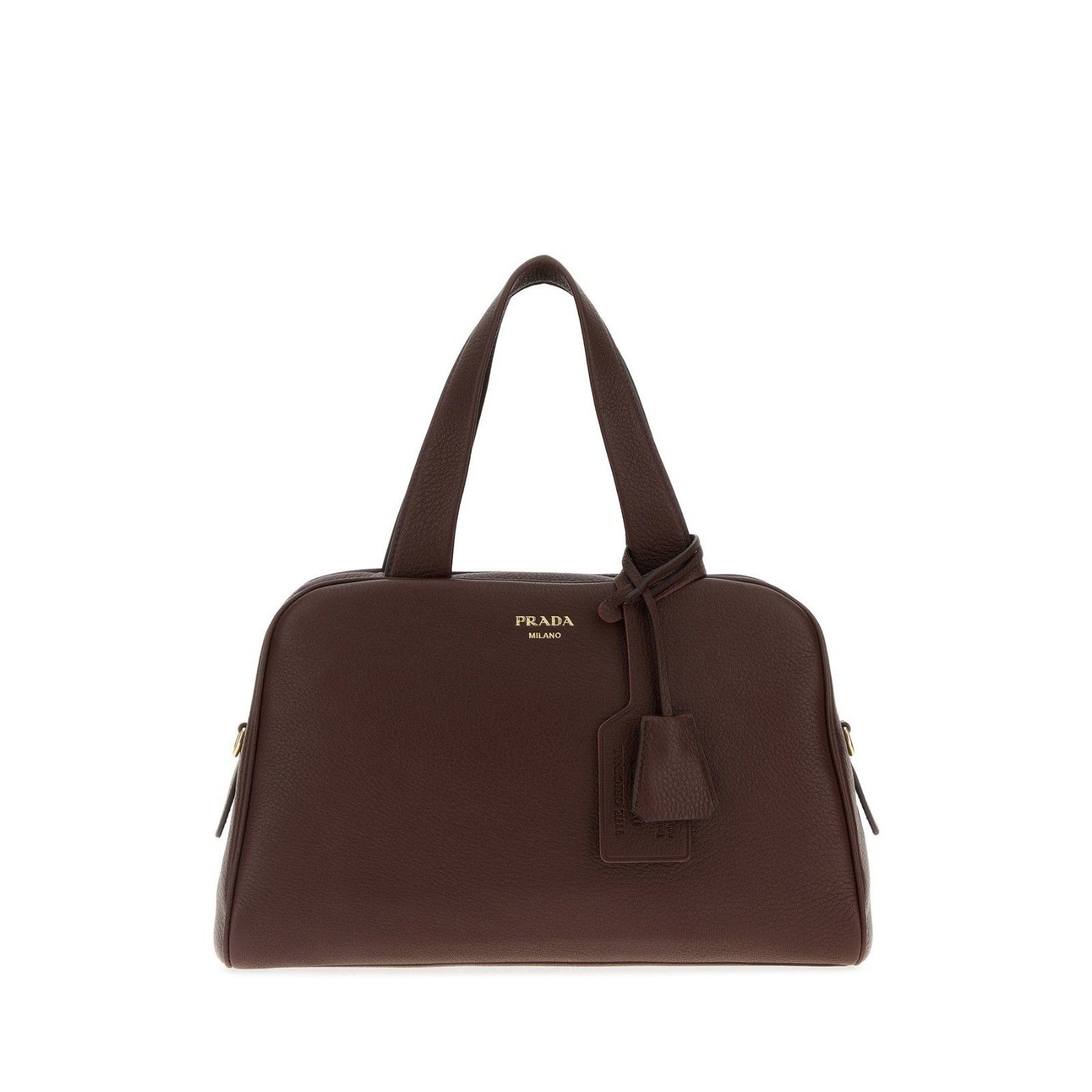 Prada PRADA Brown Leather Top Handle Bag New & Authentic Size ONE SIZE - 1 Thumbnail