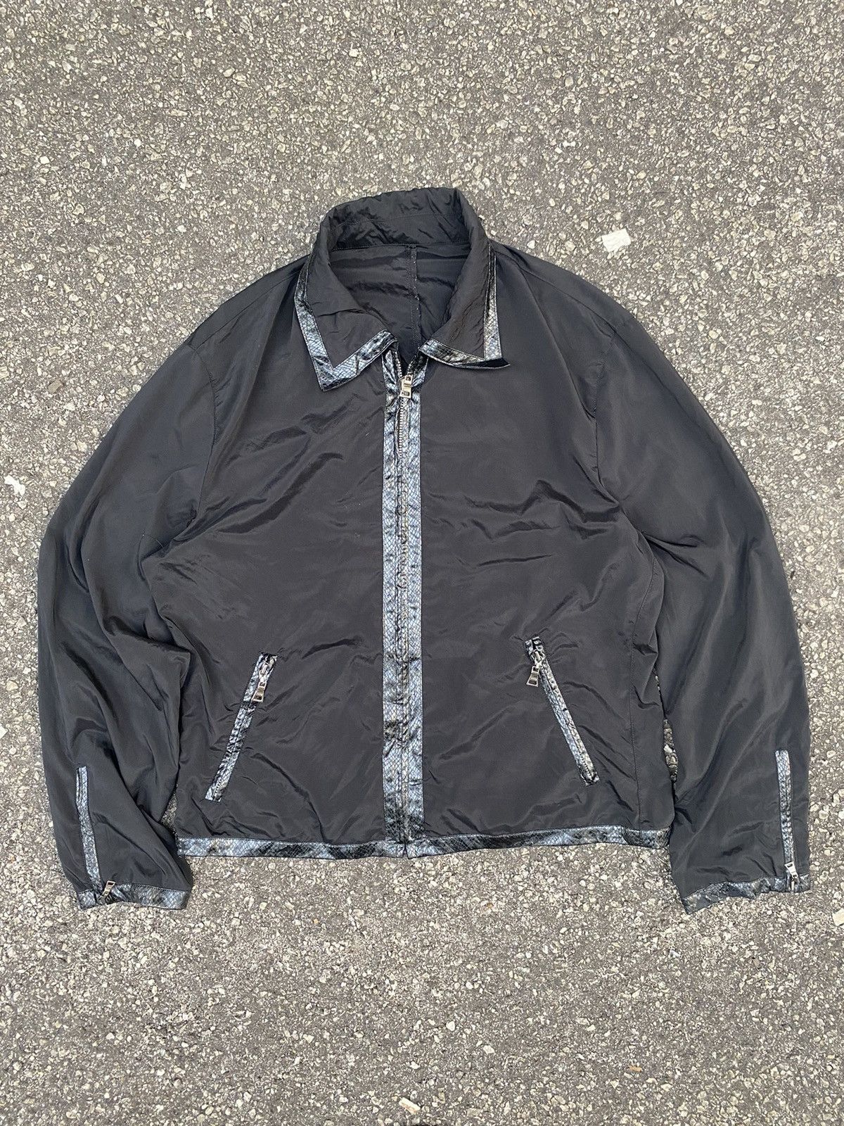 snake skin lining PPFM nylon light jacket