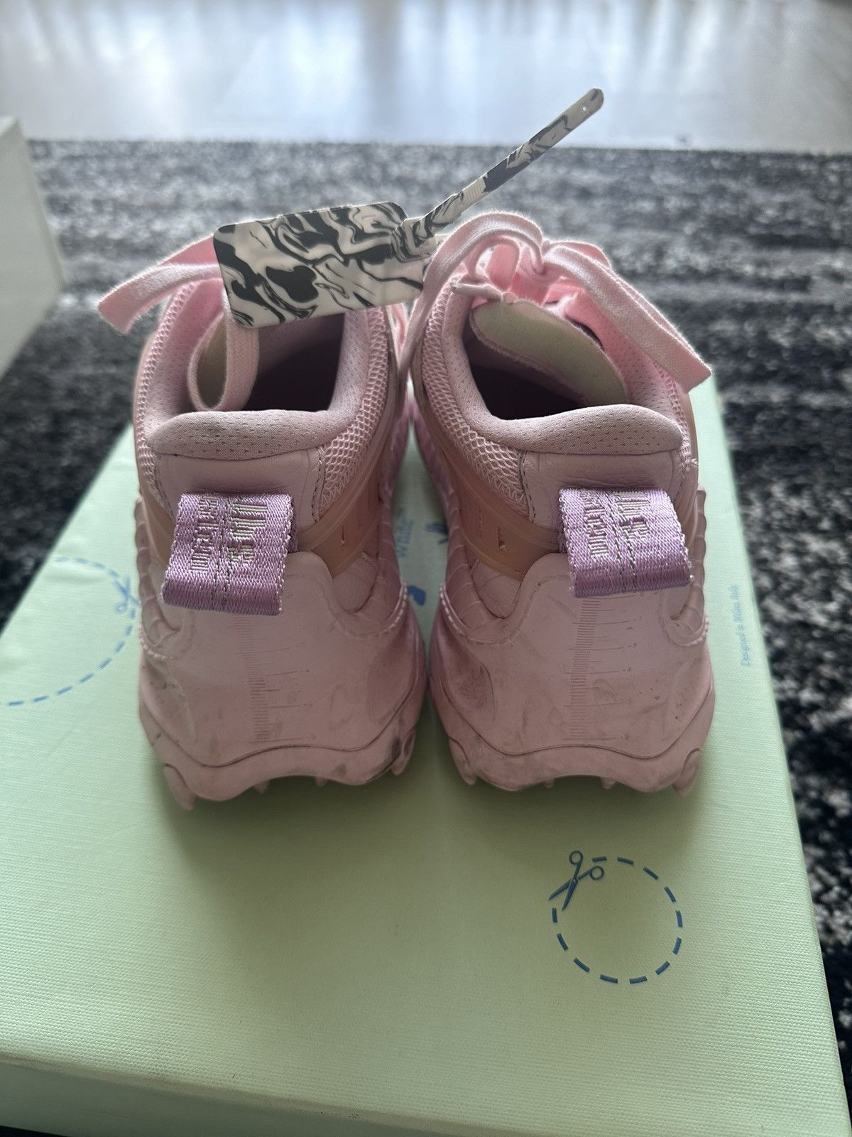 Off-White Off-White Pink Odsy Shoes Size US 7 / IT 37 - 3 Thumbnail