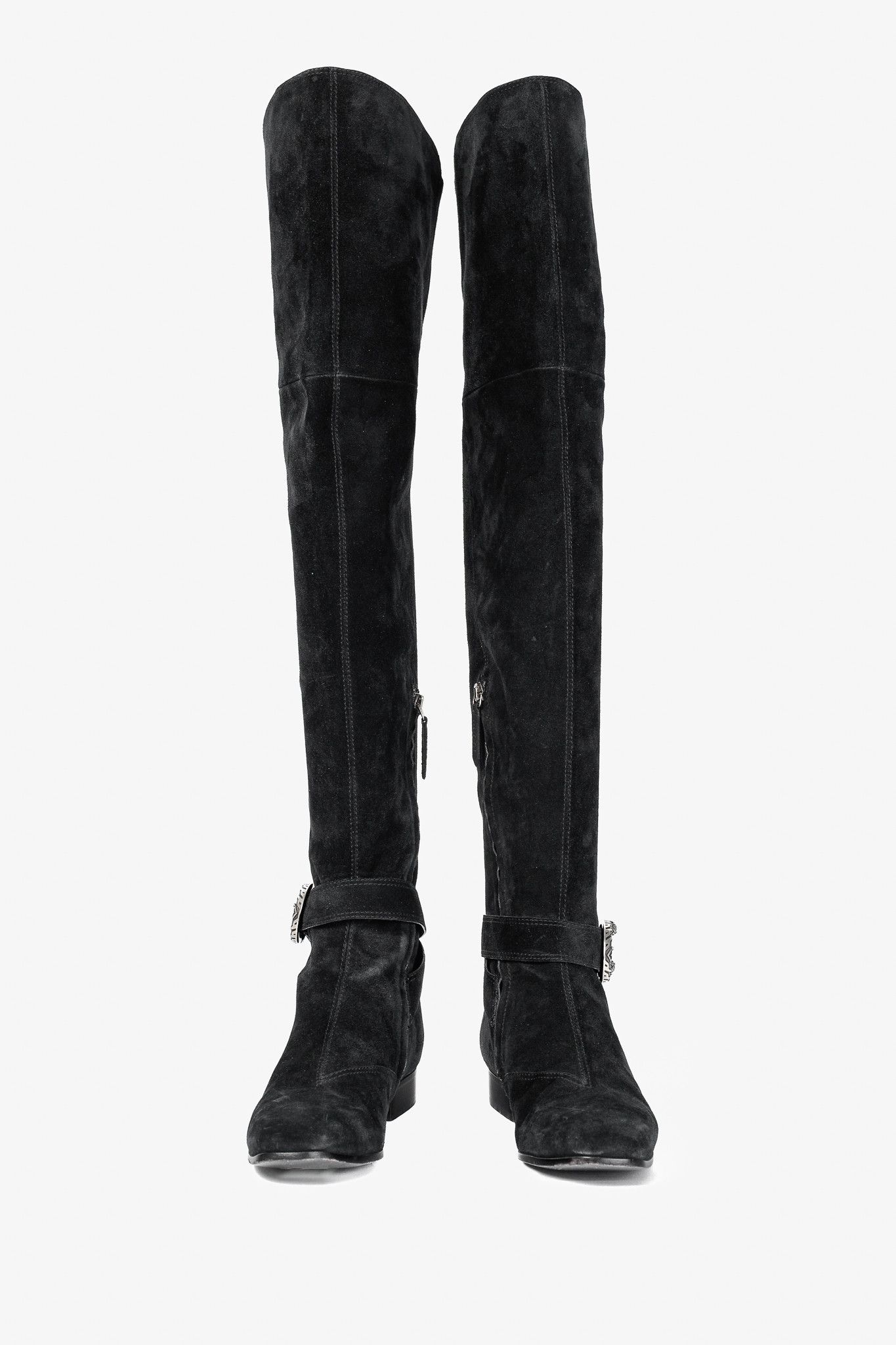 Gucci Gucci Dionysus Nero Suede Over-The-Knee Boots Size US 8.5 / IT 38.5 - 2 Thumbnail