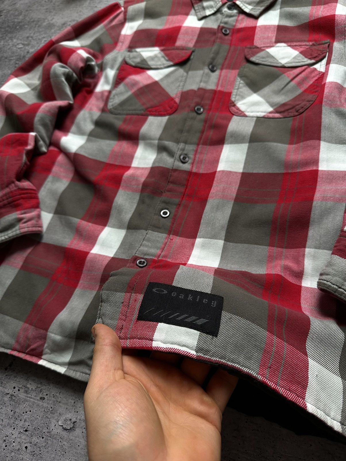 Oakley Vintage Oakley Flannel Quilted Overshirt Y2K Coach Jacket Size US M / EU 48-50 / 2 - 4 Thumbnail