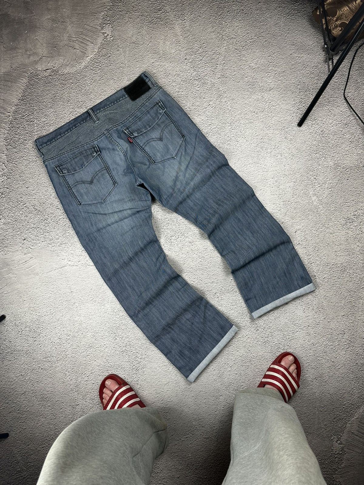 Levi's Vintage Clothing Vintage Levis 527 Denim Jeans Rare 90s Reflective Selvedge Size US 34 / EU 50 - 2 Thumbnail