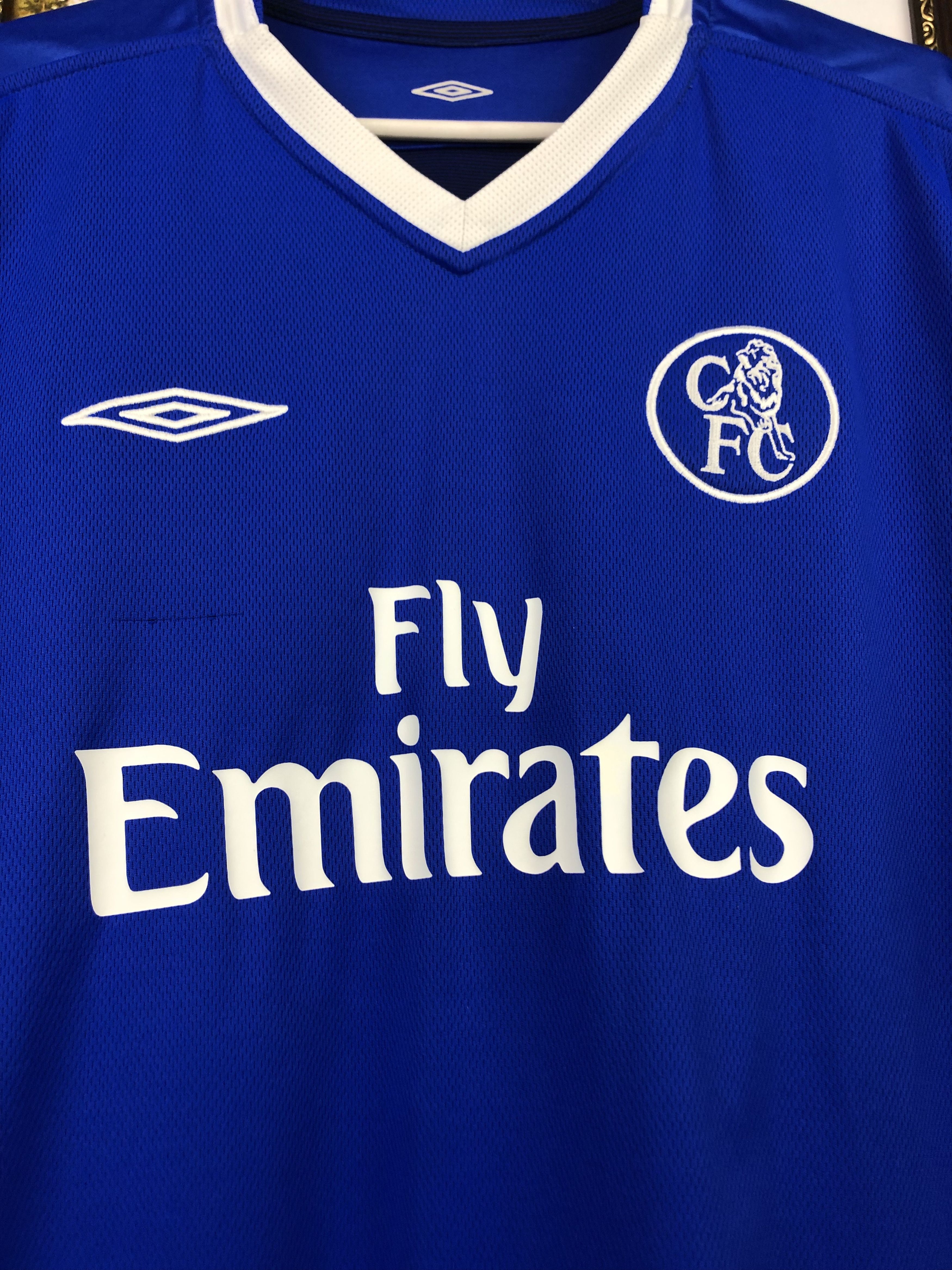 Vintage Chelsea Home football shirt 2003 Soccer Umbro Jersey Trikot Size US L / EU 52-54 / 3 - 5 Thumbnail