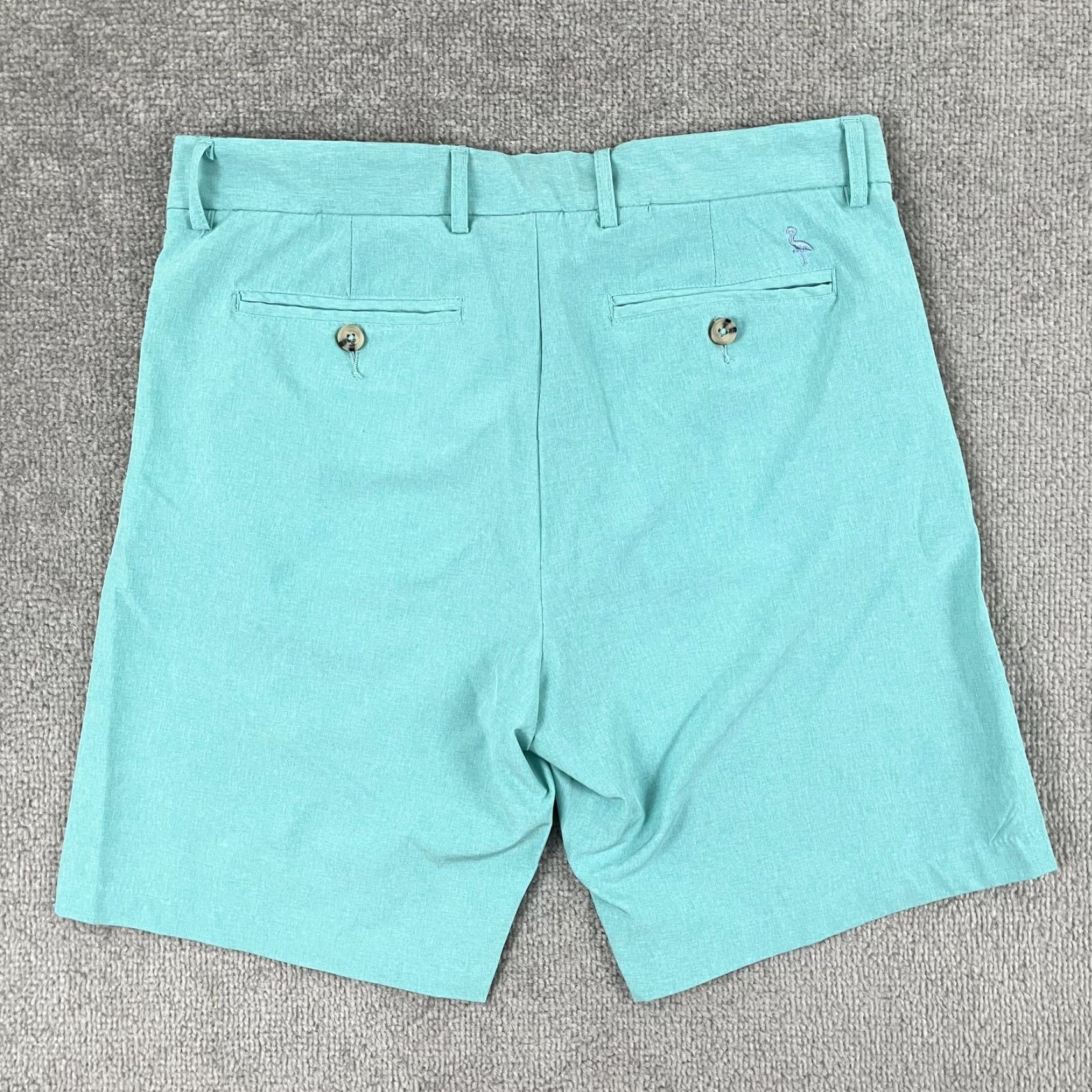 Tailorbyrd TAILORBYRD Shorts Mens Regular Size 32 Blue Green Chino 8.5" Inseam Casual Golf Pants Pockets Size US 32 / EU 48 - 2 Thumbnail