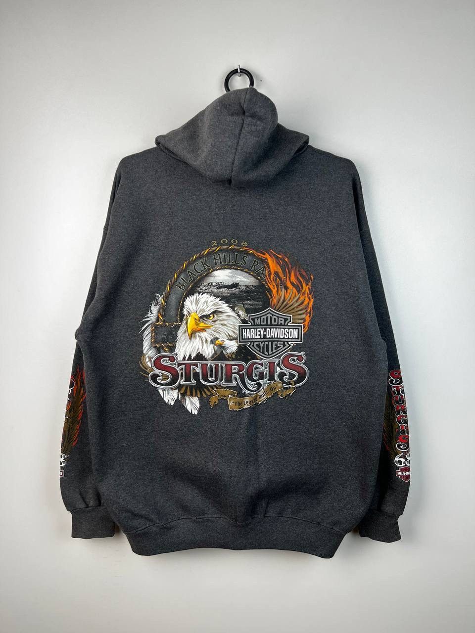 Harley Davidson × Vintage Harley Davidson motor cycles zip hoodie size M Size US M / EU 48-50 / 2 - 2 Thumbnail