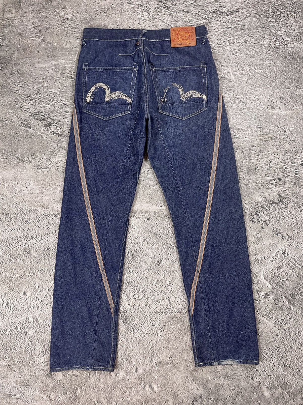 Evisu Evisu jeans vintage inside out selvedge white red Size US 32 / EU 48 - 1 Thumbnail