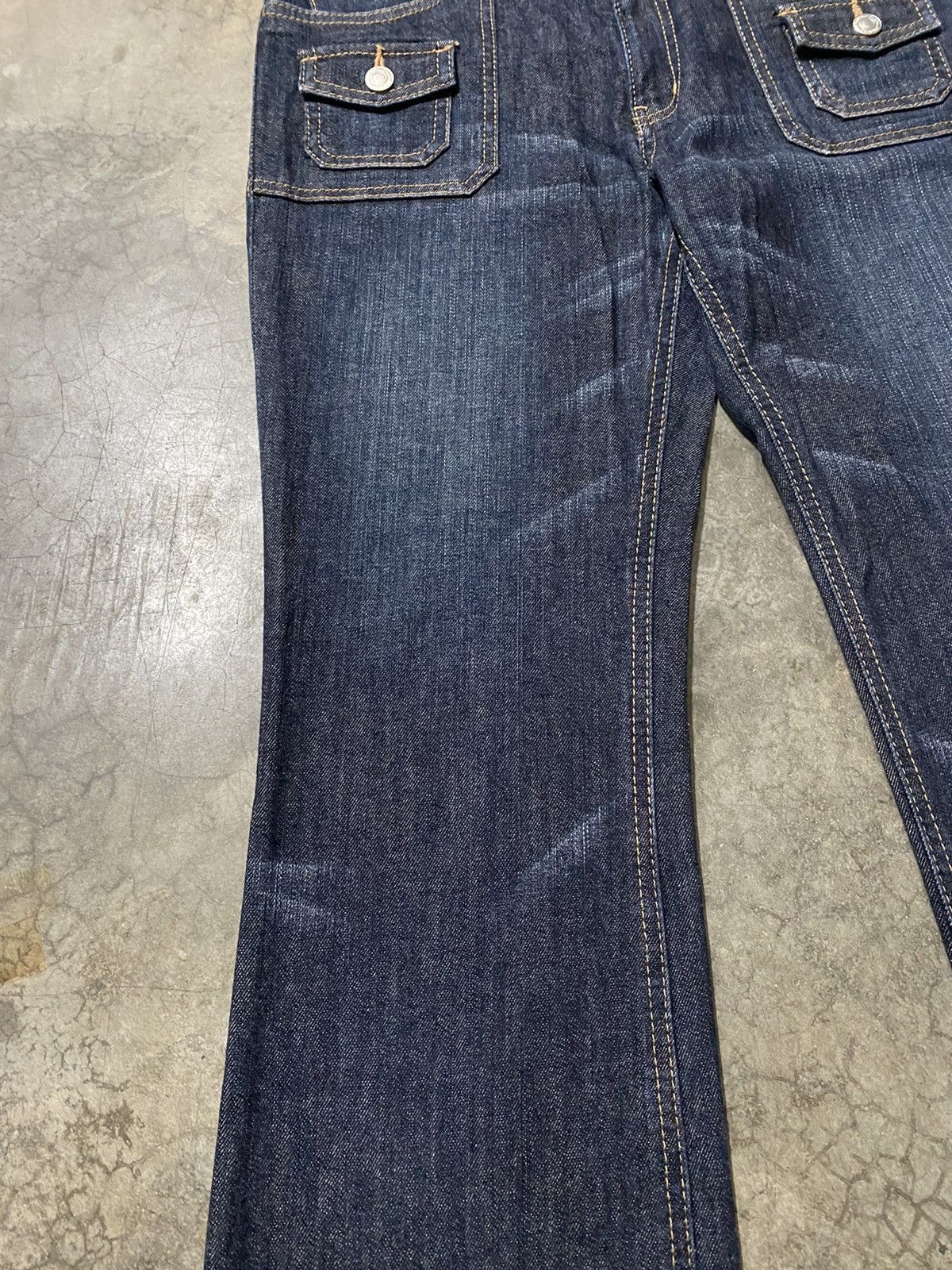 Hysteric Glamour × Japanese Brand Flare Jeans Japanese Blue Bush Boot Cut Denim Size US 31 - 4 Thumbnail