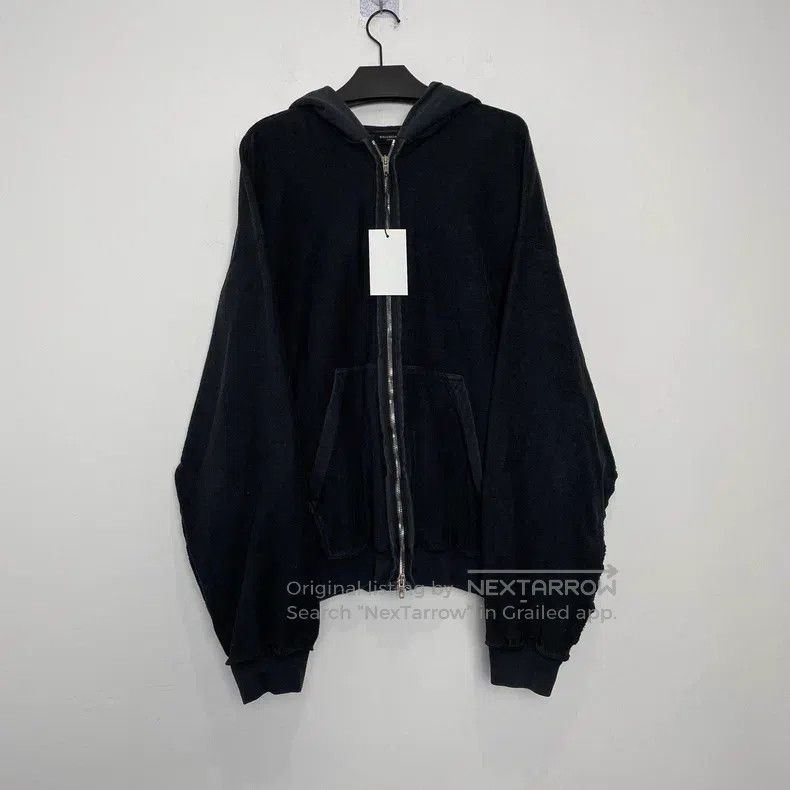 Balenciaga Balenciaga Inside-Out Overlapped Logo Zip Hoodie Size US M / EU 48-50 / 2 - 1 Thumbnail
