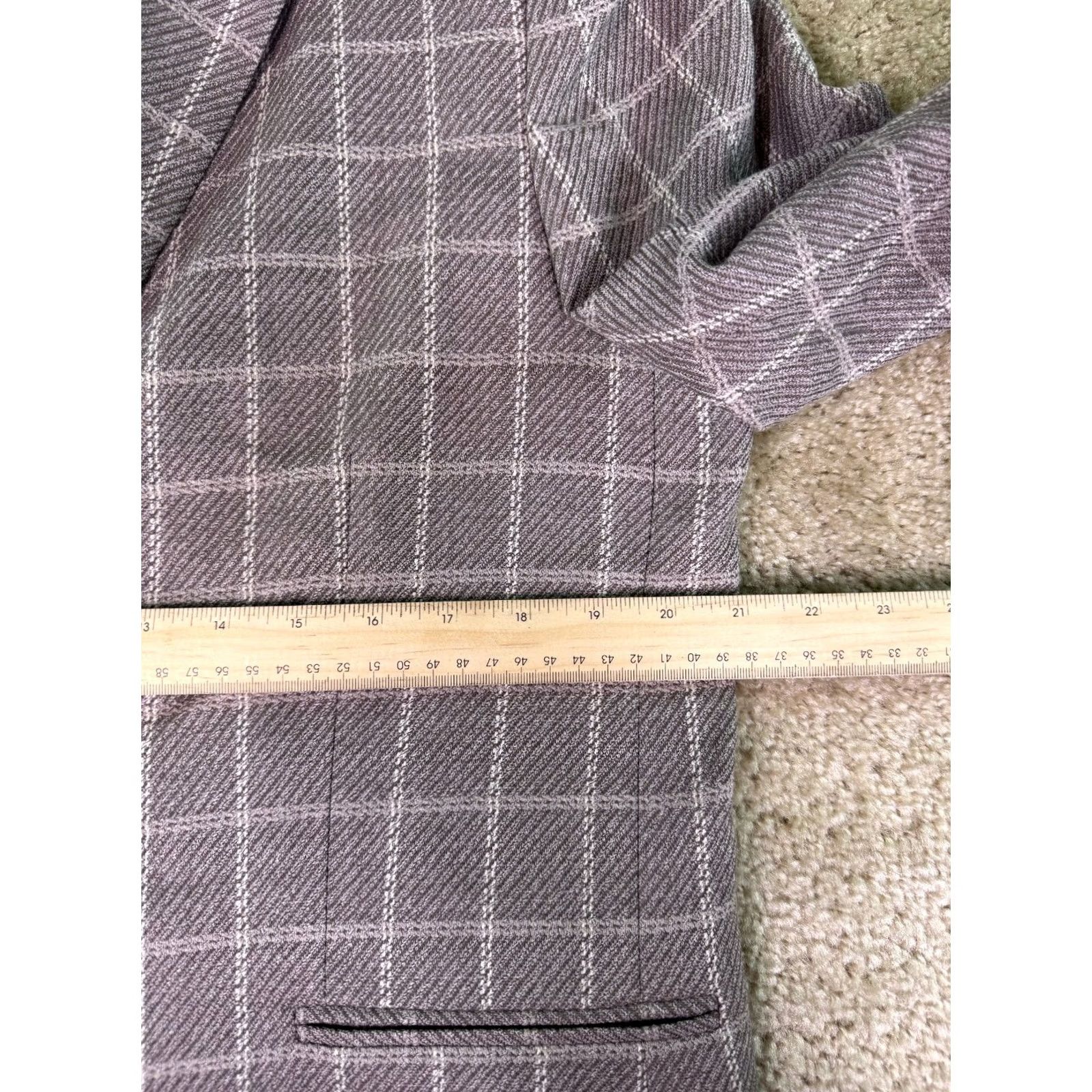 Vintage VINTAGE Amanda Smith Blazer Gray Wool Windowpane Plaid Size 16 Women 80s Size XXL / US 16-18 / IT 52-54 - 3 Thumbnail