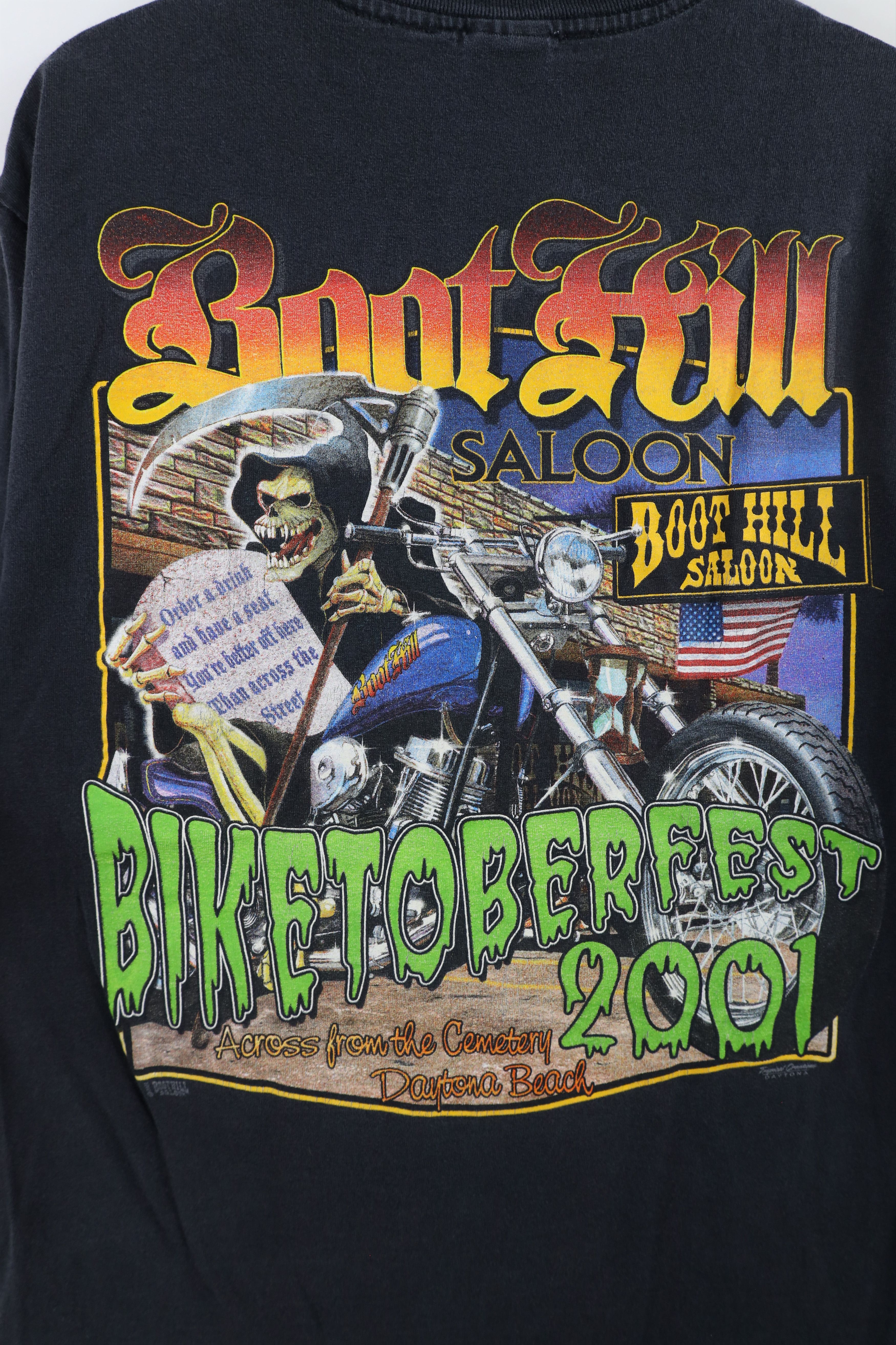 Vintage Vintage Y2K 2001 Daytona Beach Biketober Fest T-Shirt USA Size US M / EU 48-50 / 2 - 8 Thumbnail