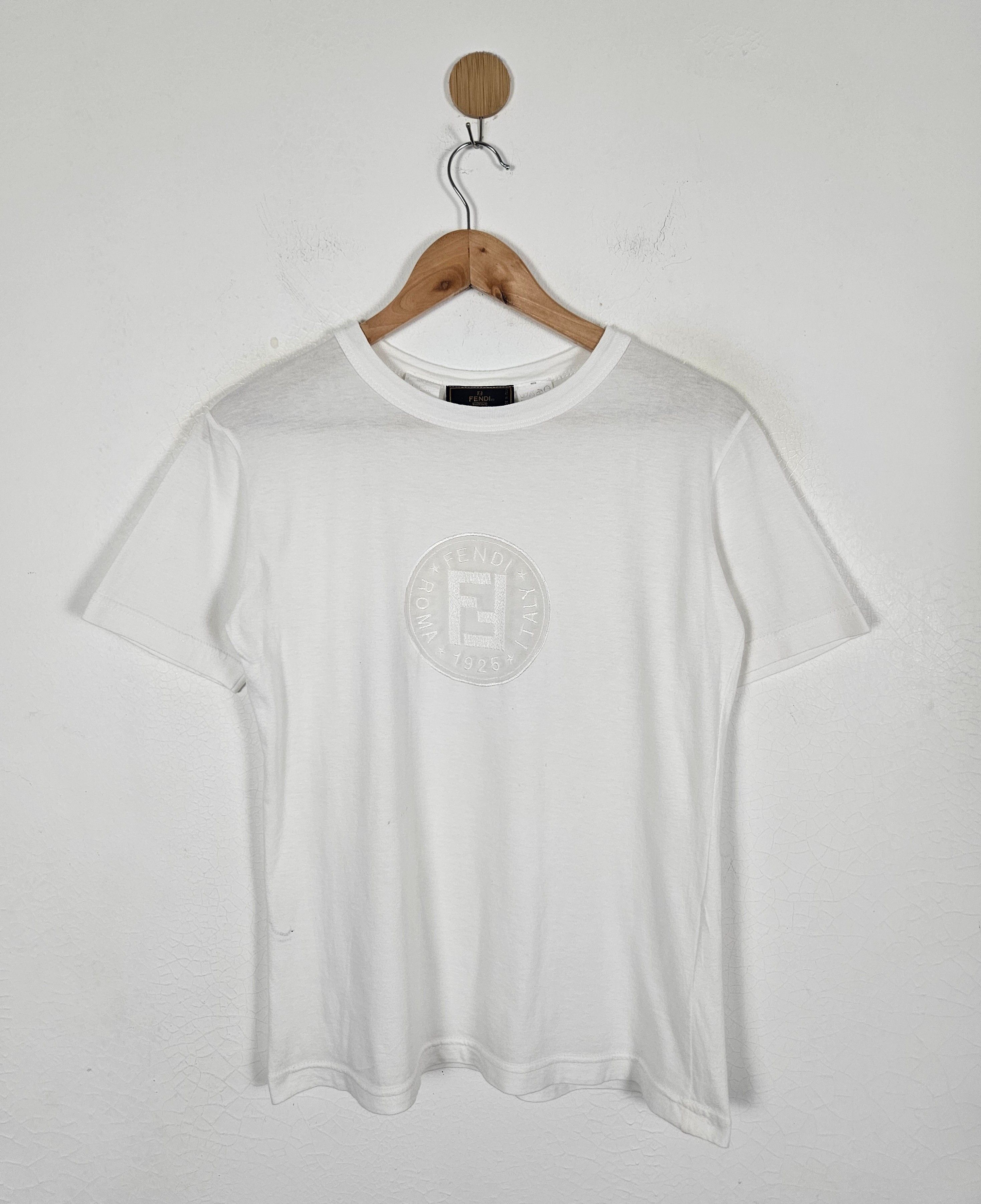 Fendi Vintage Fendi Roma italy embroidery shirt Size US S / EU 44-46 / 1 - 1 Thumbnail