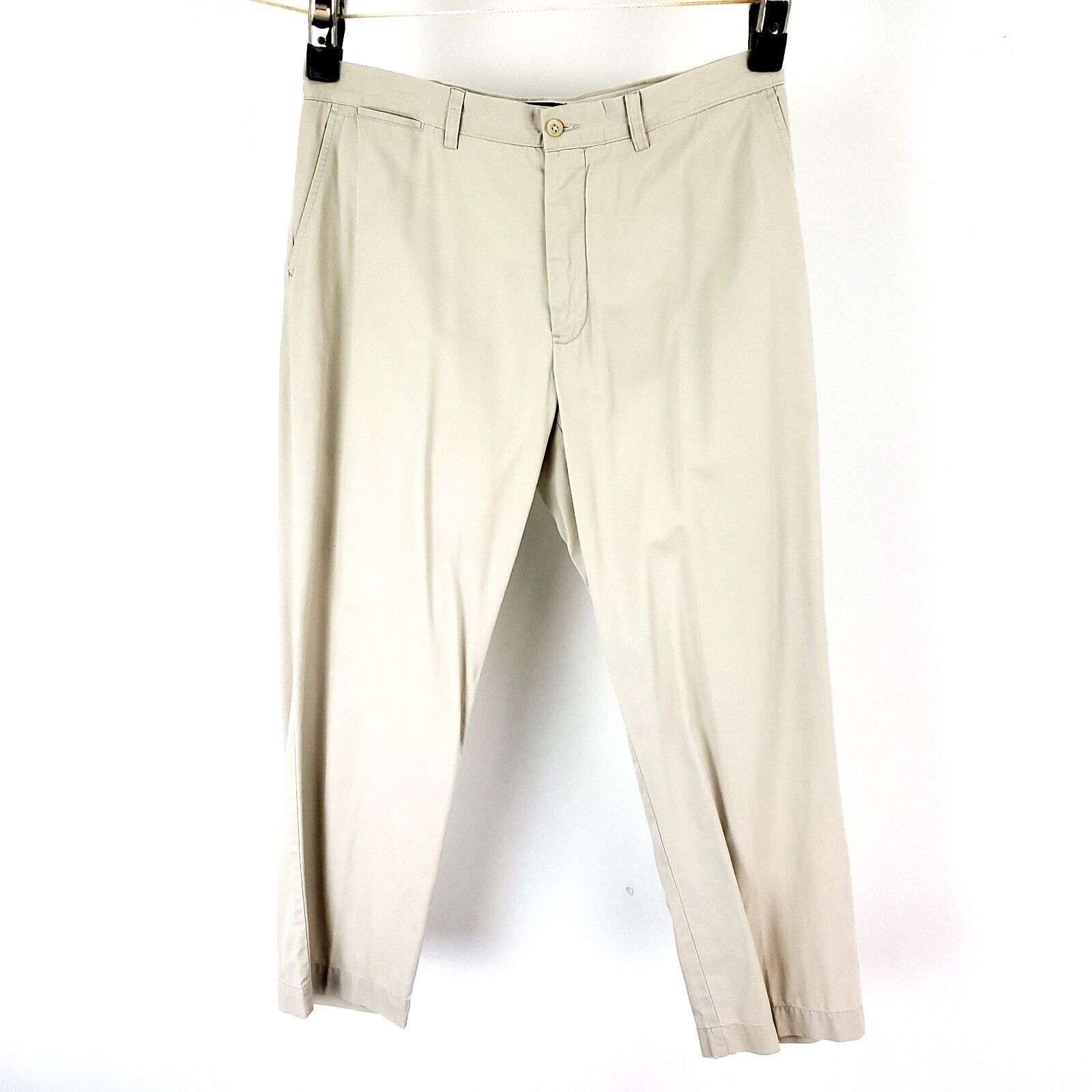 Polo Ralph Lauren Polo Ralph Lauren Cotton Cream Chino Pants 35/29 Flat Front Size US 35 - 2 Thumbnail