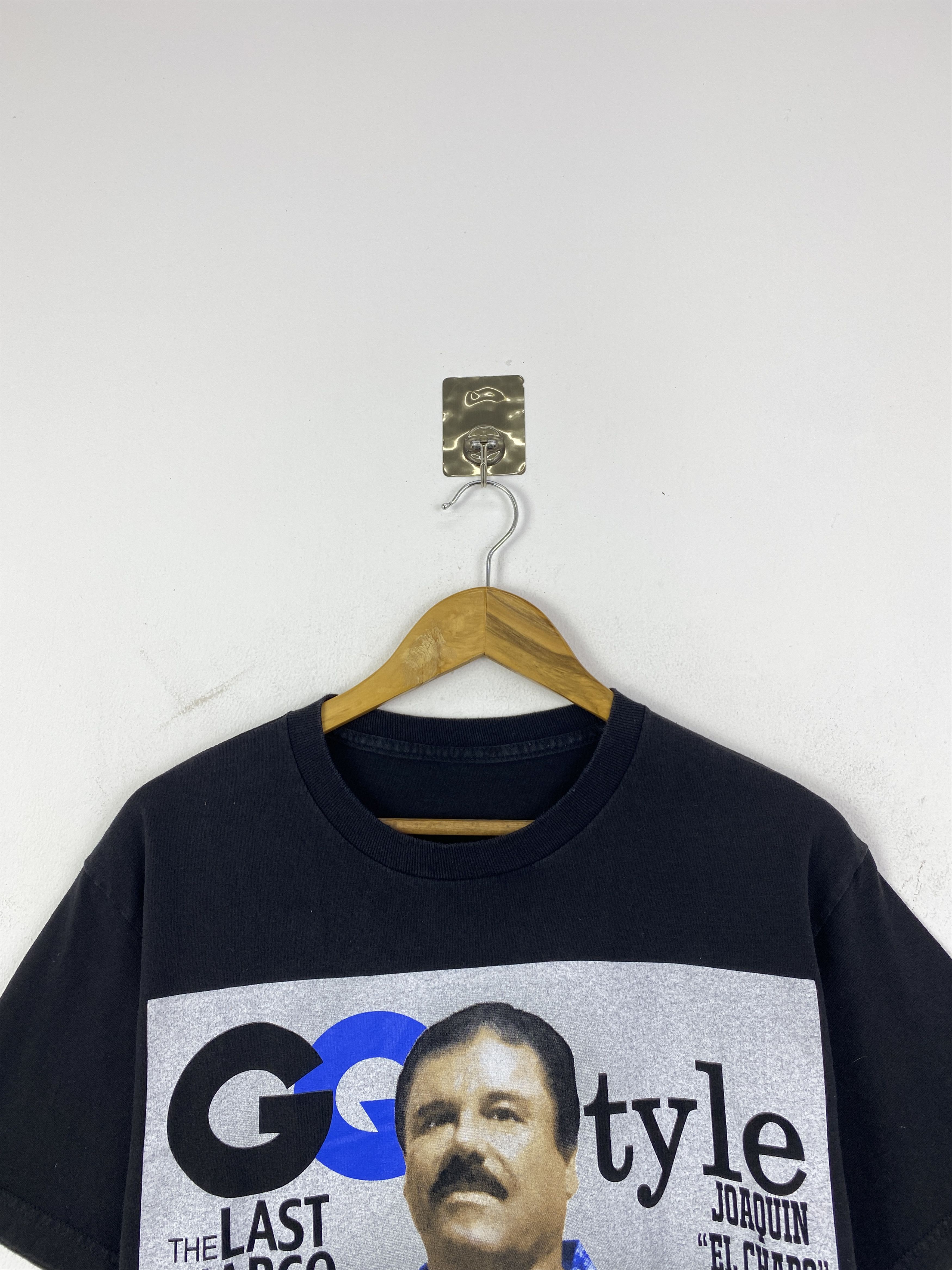 Vintage Vintage Joaquin "El Chapo" Guzman Magazine Style Tee TA0745 Size US S / EU 44-46 / 1 - 2 Thumbnail