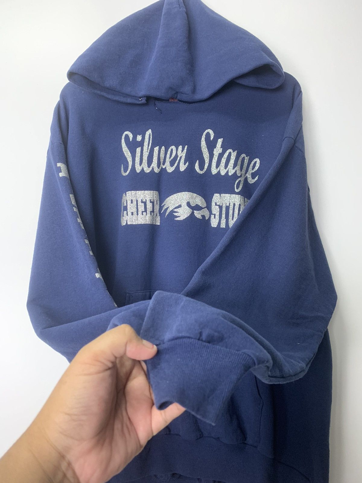 Hanes × Vintage Vintage Silver Stage Hoodies Size US XL / EU 56 / 4 - 6 Thumbnail