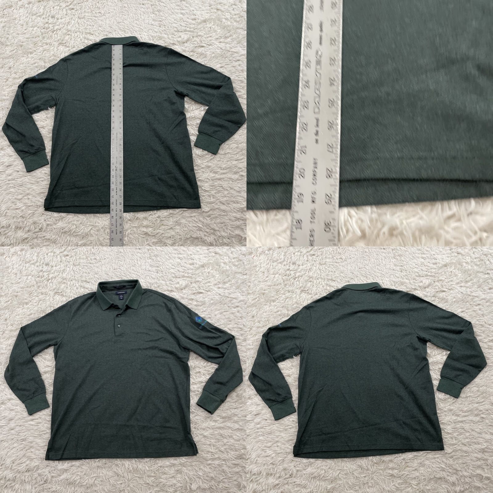 Lands' End Lands' End Rugby Shirt Men L Green Belair Savona Road Logo Size US L / EU 52-54 / 3 - 8 Thumbnail