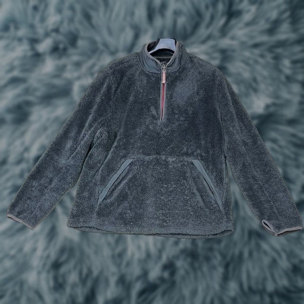Vintage True Grit Fleece Jacket 1/4 Zip Pullover Large Gray Men Regular Size L Size US L / EU 52-54 / 3 - 1 Thumbnail