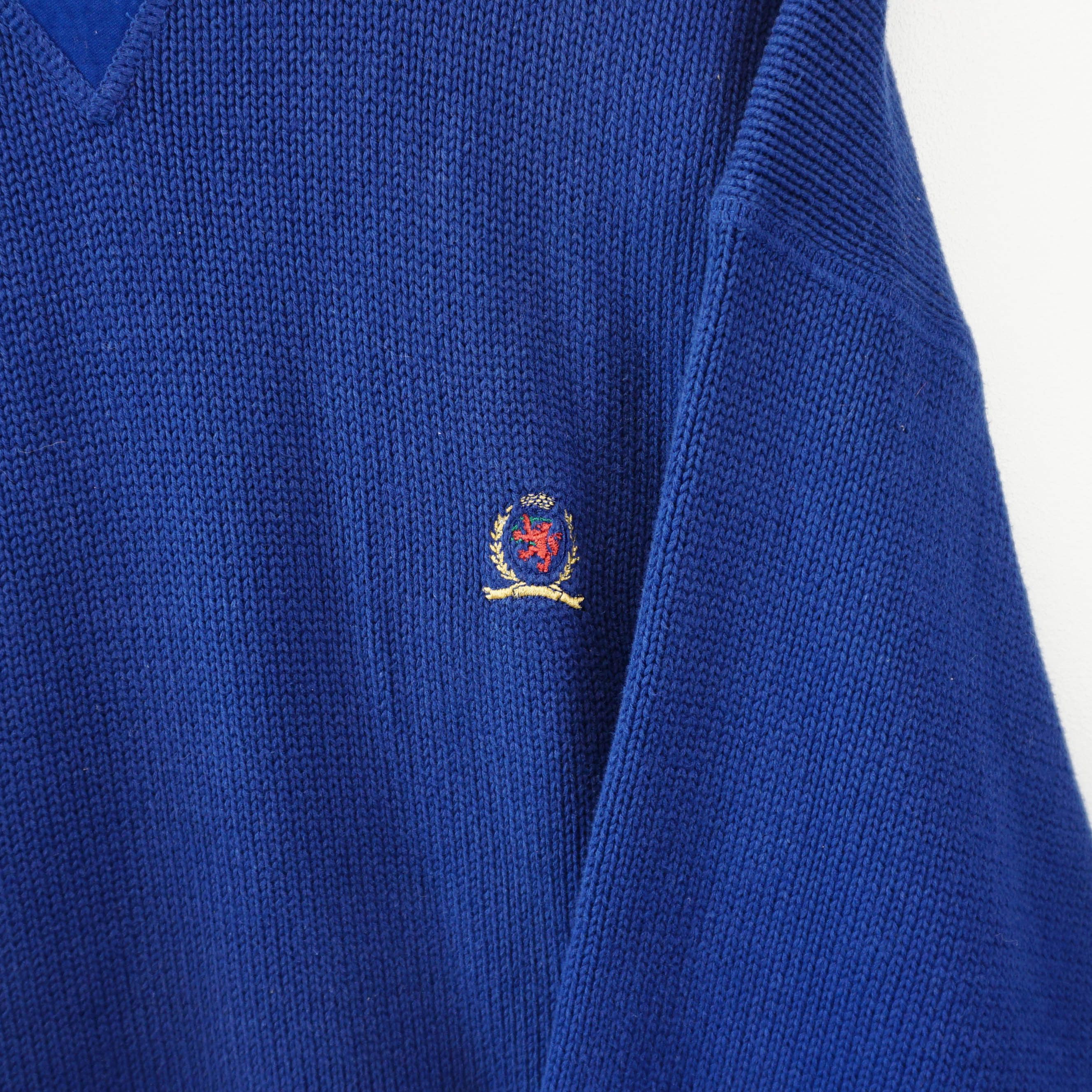 Tommy Hilfiger Archive 1990's Tommy Hilfiger Knitted Sweater Size US XL / EU 56 / 4 - 2 Thumbnail