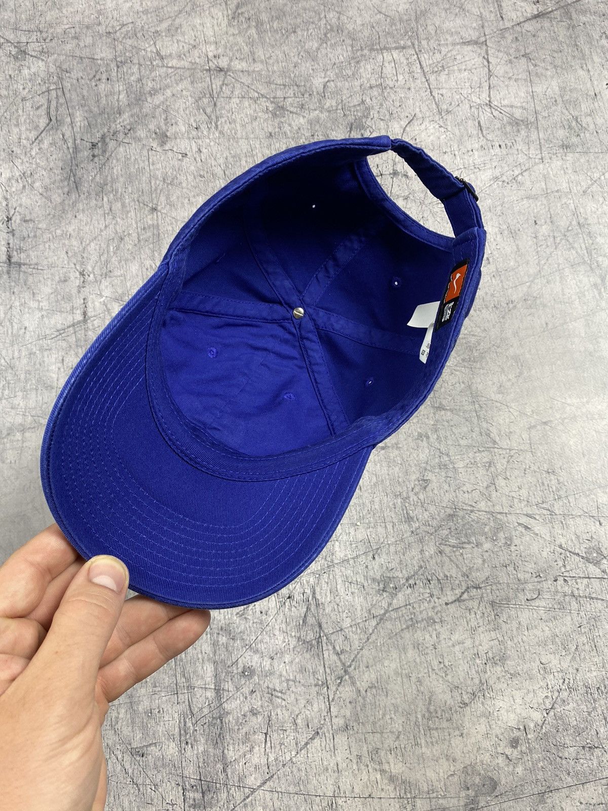 Nike × Vintage Vintage Nike Center Logo y2k Drill Cap Size ONE SIZE - 8 Thumbnail