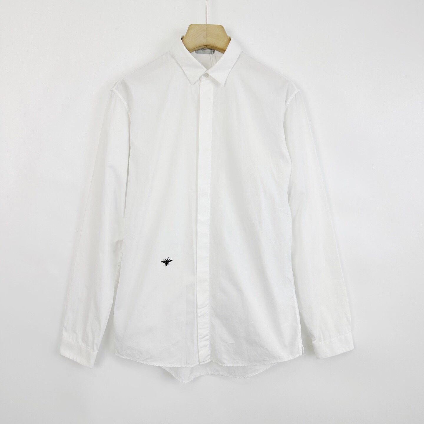 Dior Dior White Embroidered Bee Collar Shirt Size S / US 4 / IT 40 - 1 Thumbnail