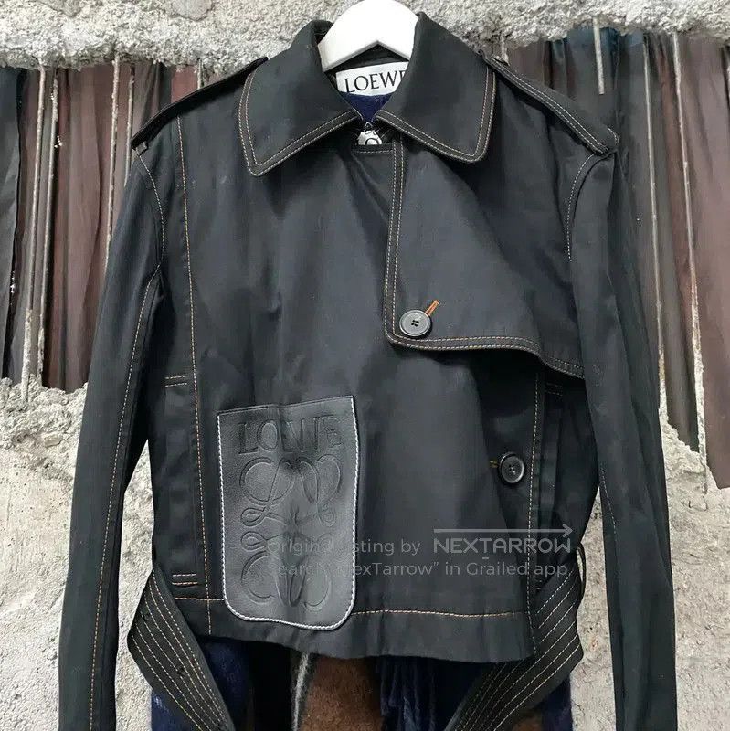 Loewe Loewe Black Long Trench Coat for Women . Size XXS / US 00 / IT 34 - 3 Thumbnail