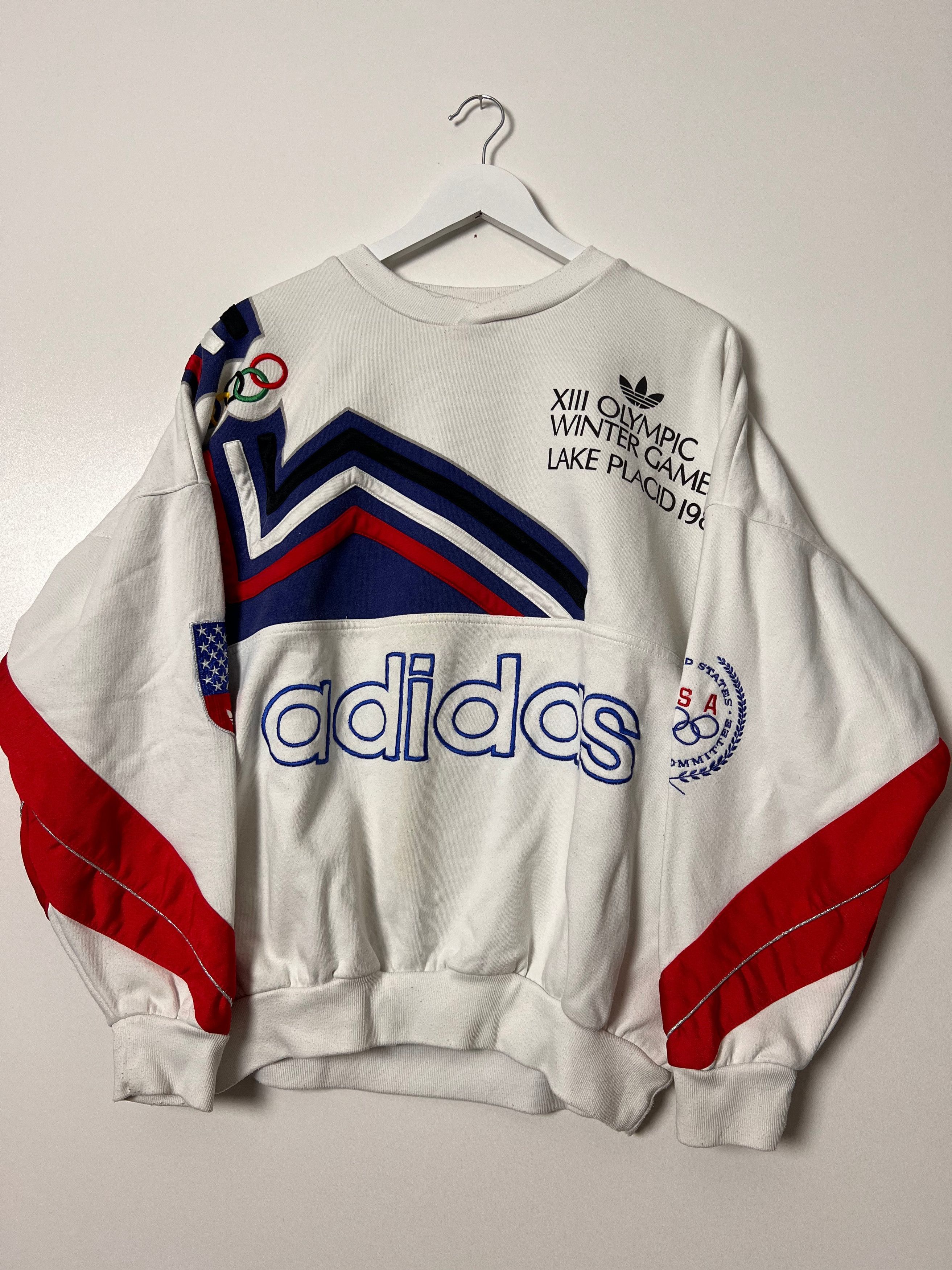 Adidas 90's Adidas Lake Placid Olympic Games 1980 Sweatshirt Size US L / EU 52-54 / 3 - 2 Thumbnail
