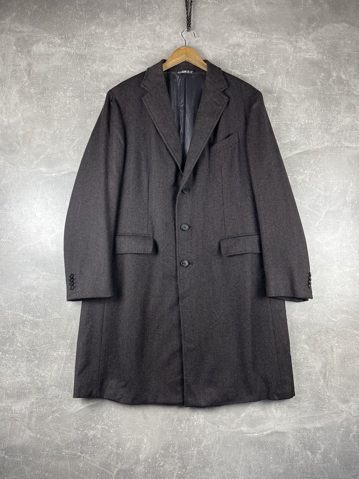 Ermenegildo Zegna Ermenegildo Zegna Old Money Wool Cashmere Coat Brown Size US XL / EU 56 / 4 - 1 Thumbnail