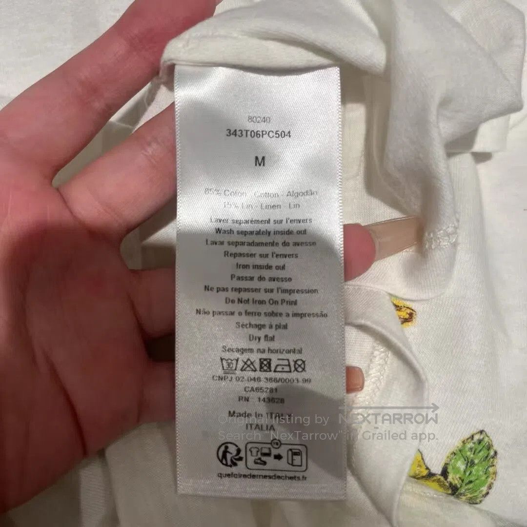 Dior Dior T-shirt with printed letters in the shape of white an Size M / US 6-8 / IT 42-44 - 3 Thumbnail