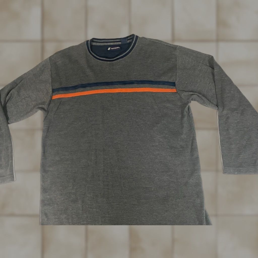 Vintage Ferruche Mens Sweater XL Gray Crewneck Pullover Knit Cashmere Cotton Chunky-Knit Logo 1/4 Zip Vintage No? Size US XL / EU 56 / 4 - 1 Thumbnail