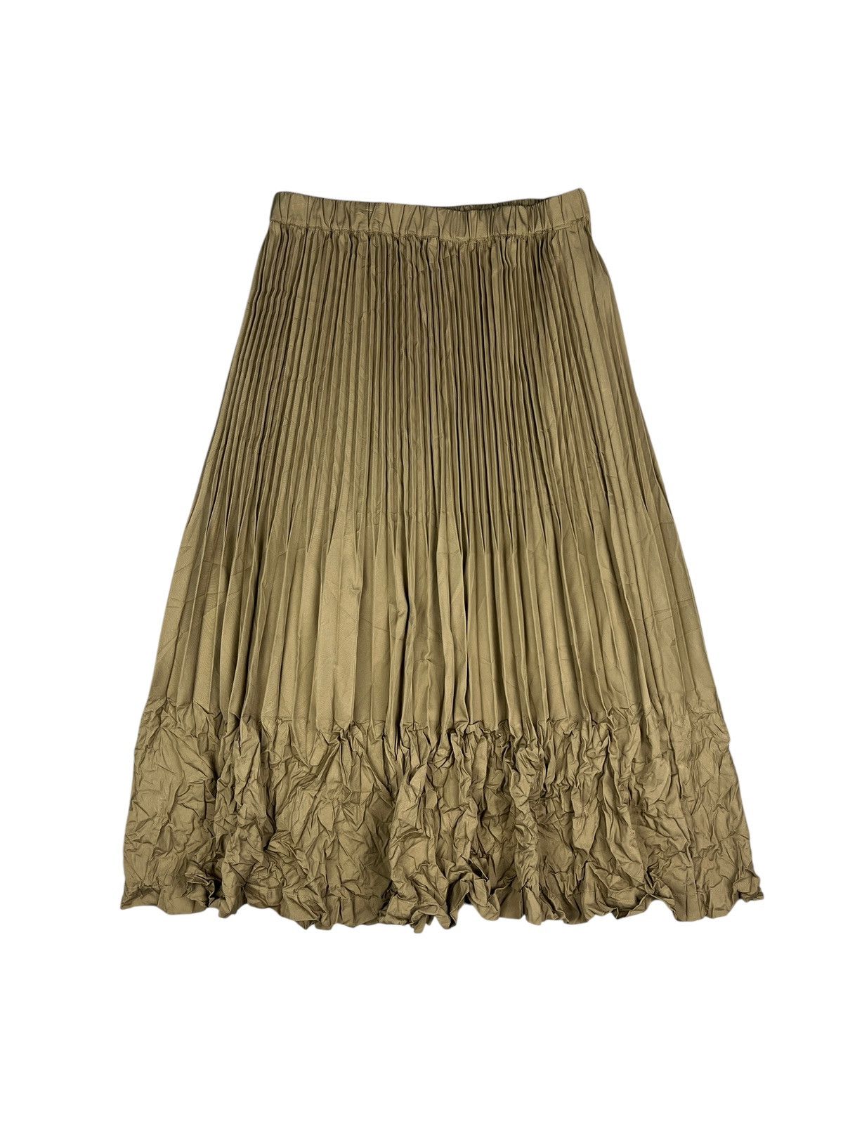 Issey Miyake Ne-Net Pleated Wrinkles Maxi Skirt Size 29" - 4 Thumbnail
