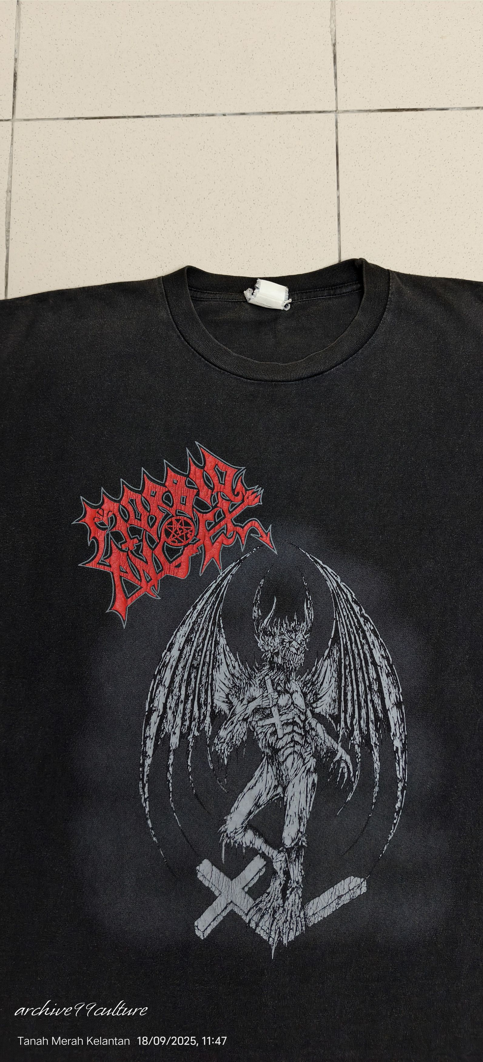 Band Tees Vintage Morbid Angel Gargoyle long sleeve t shirt 2004 Size US L / EU 52-54 / 3 - 7 Thumbnail