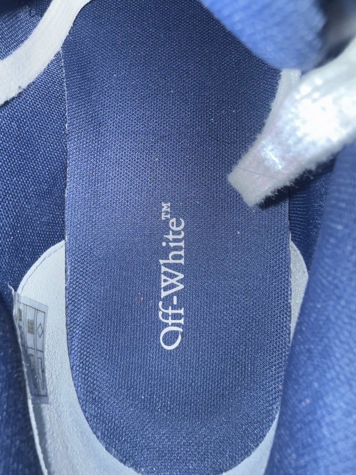 Off-White Off-White Out of Office Dark Blue White Size US 10 / EU 43 - 8 Thumbnail