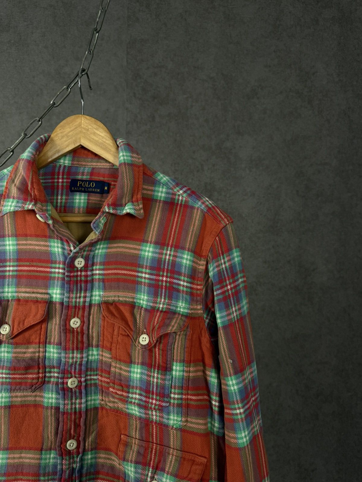 Polo Ralph Lauren Polo Ralph Lauren designer flannel Multipocket shirt Size US M / EU 48-50 / 2 - 2 Thumbnail